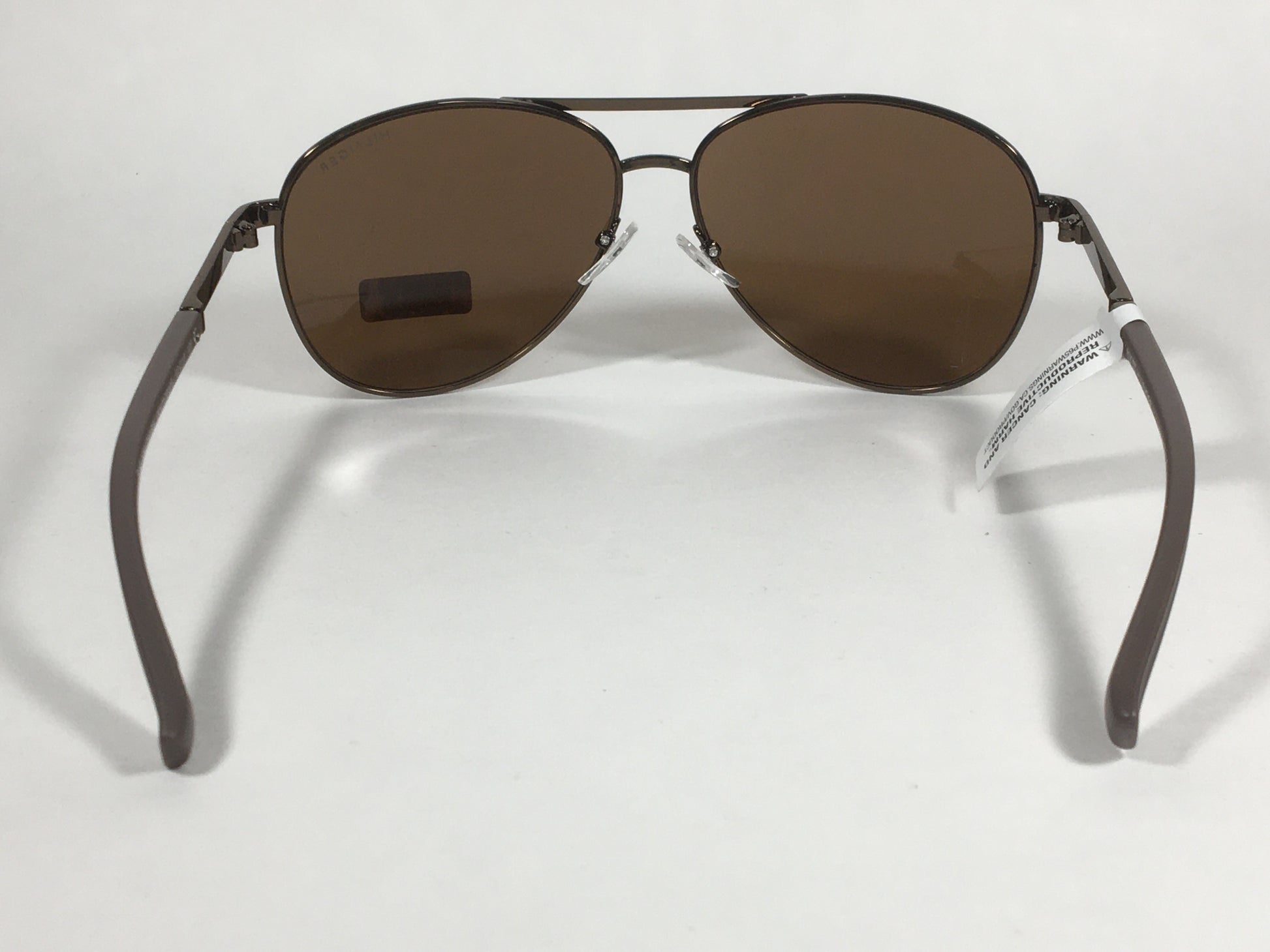 Tommy Hilfiger Bae Aviator Sunglasses Brown Bronze Metal Frame Brown Lens - Sunglasses