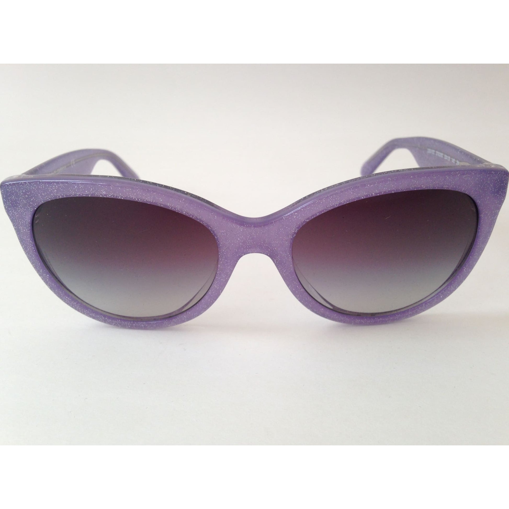 Dolce Gabbana Sunglasses DG4192 2742/8G D&G Round Cat Eye Lens Purple Glitter Frame - Sunglasses