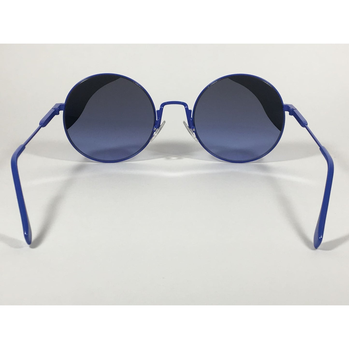 Fendi Round Sunglasses Blue Green Metal Frame Gray Smoke Lens FF0248/S PJP BLUE - Sunglasses