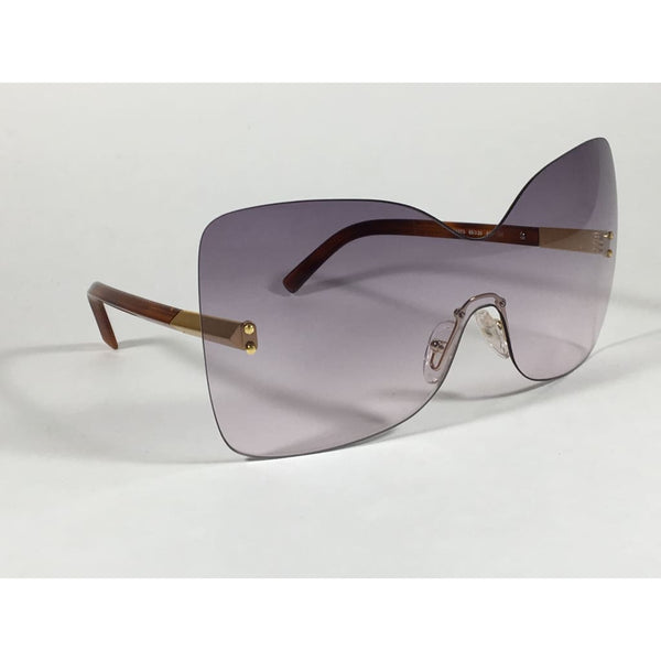 FENDI Rimless Sunglasses FS5273 513 Purple/Havana 65 mm New Old