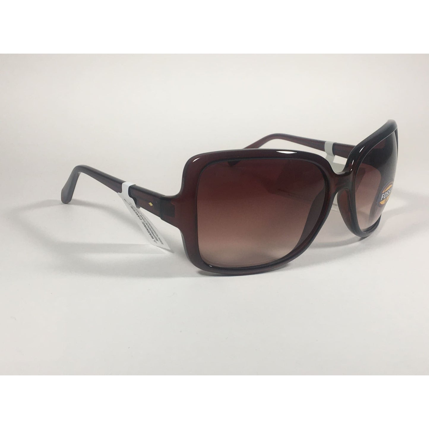 Fossil Butterfly Sunglasses FW40 Dark Brown Crystal Frame Brown Gradient Lens - Sunglasses