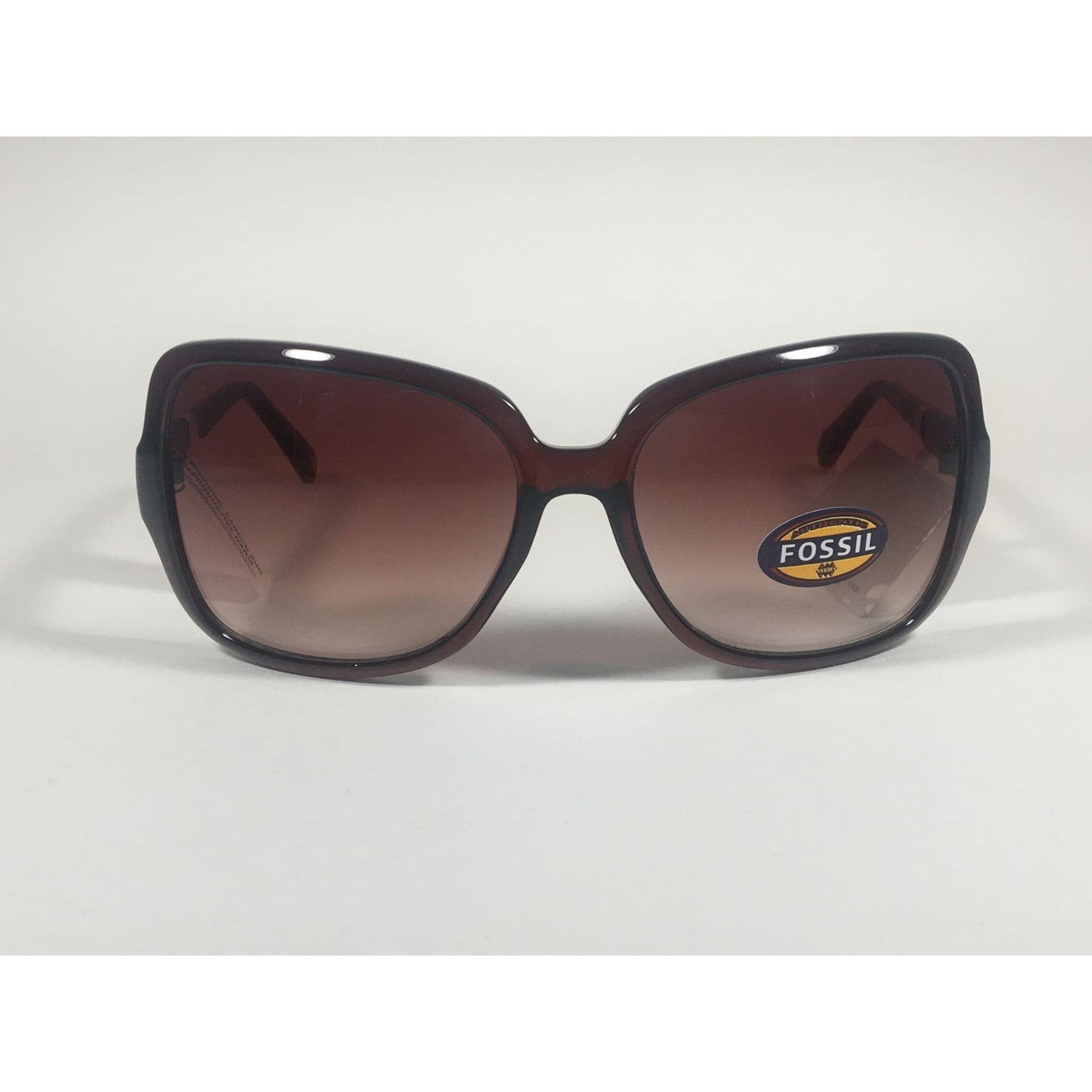 Fossil Butterfly Sunglasses FW40 Dark Brown Crystal Frame Brown Gradient Lens - Sunglasses