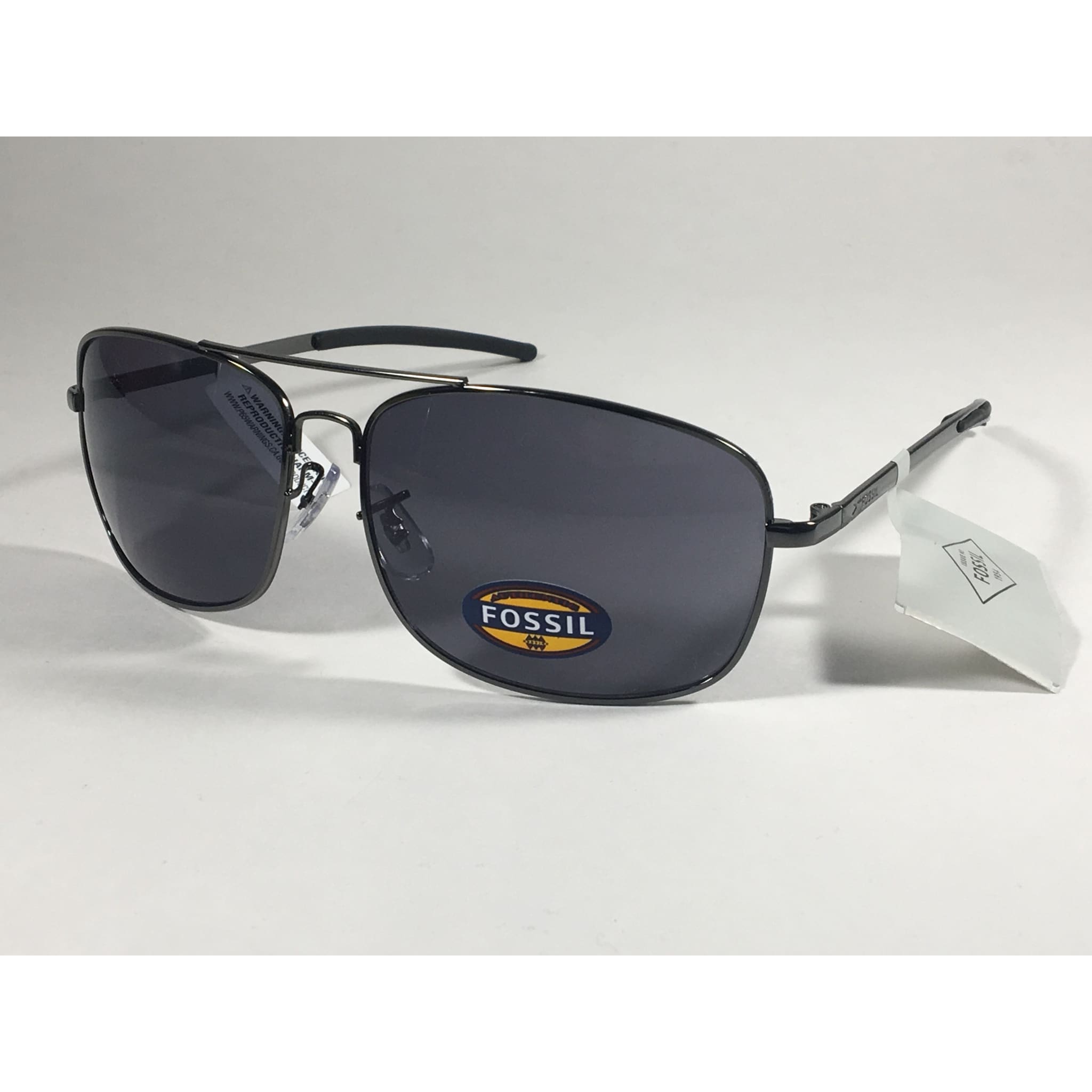 Fossil Fm32 Navigator Sunglasses Gunmetal Gray Frame Gray Lens Mens