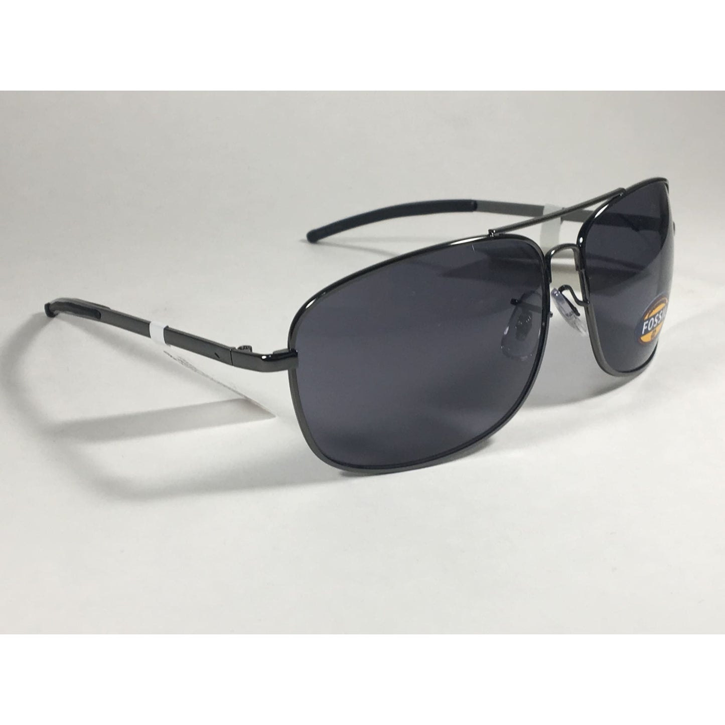 Fossil FM32 Navigator Sunglasses Gunmetal Gray Frame Gray Lens Mens - Sunglasses