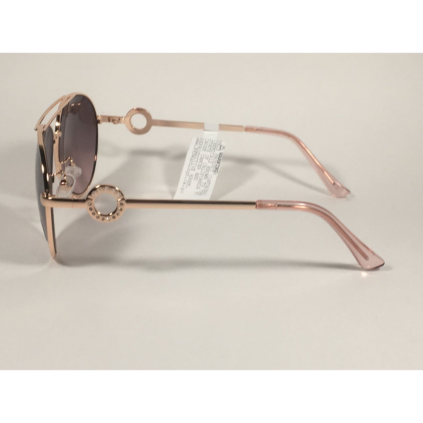 Guess Aviator Sunglasses Rose Gold Frame Silver Mirror Lens GF0364 28U - Sunglasses