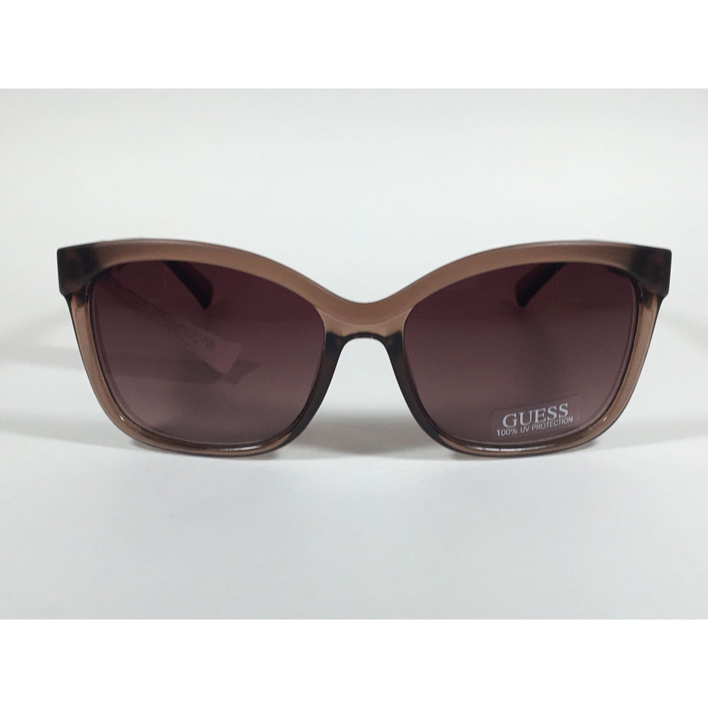 Guess Designer Sunglasses Brown Crystal Brown Gradient Lens GF0300 45F - Sunglasses