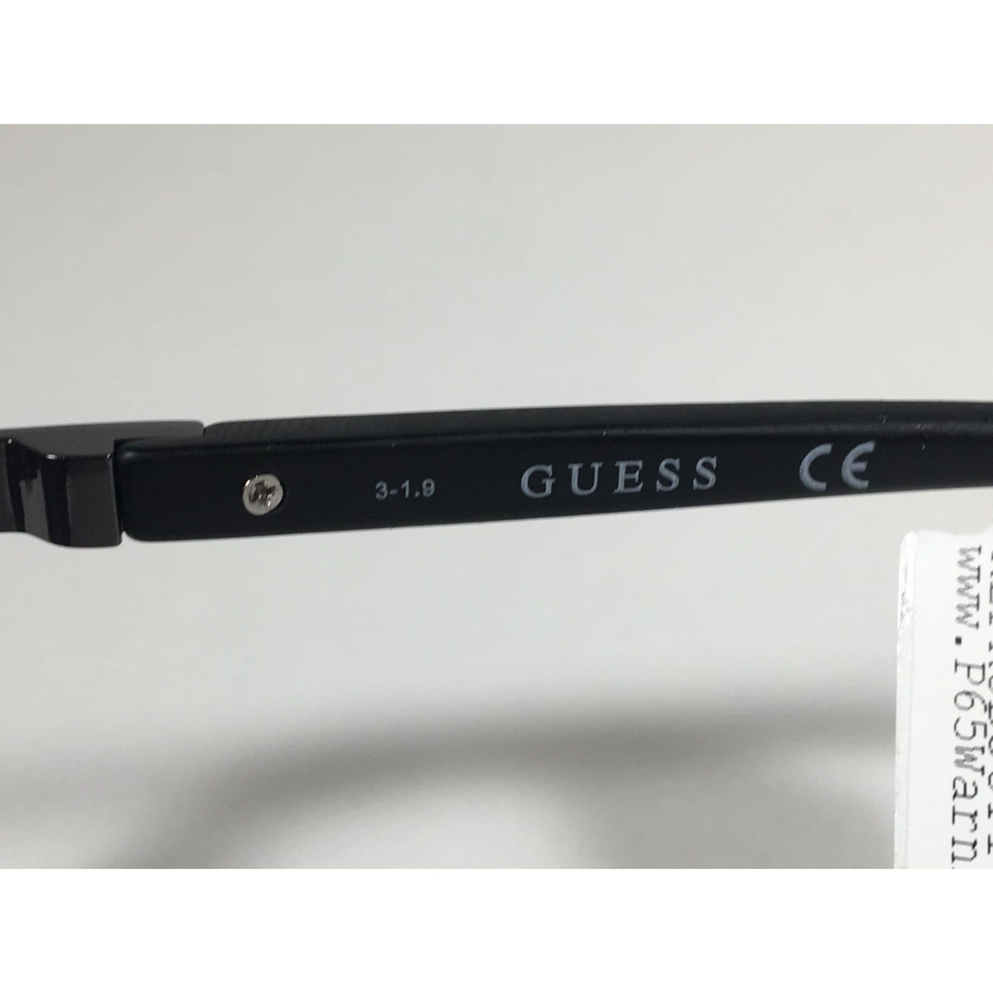 Guess Rectangle Sunglasses Matte Black Frame Blue Gradient Lens GF0191 02W - Sunglasses