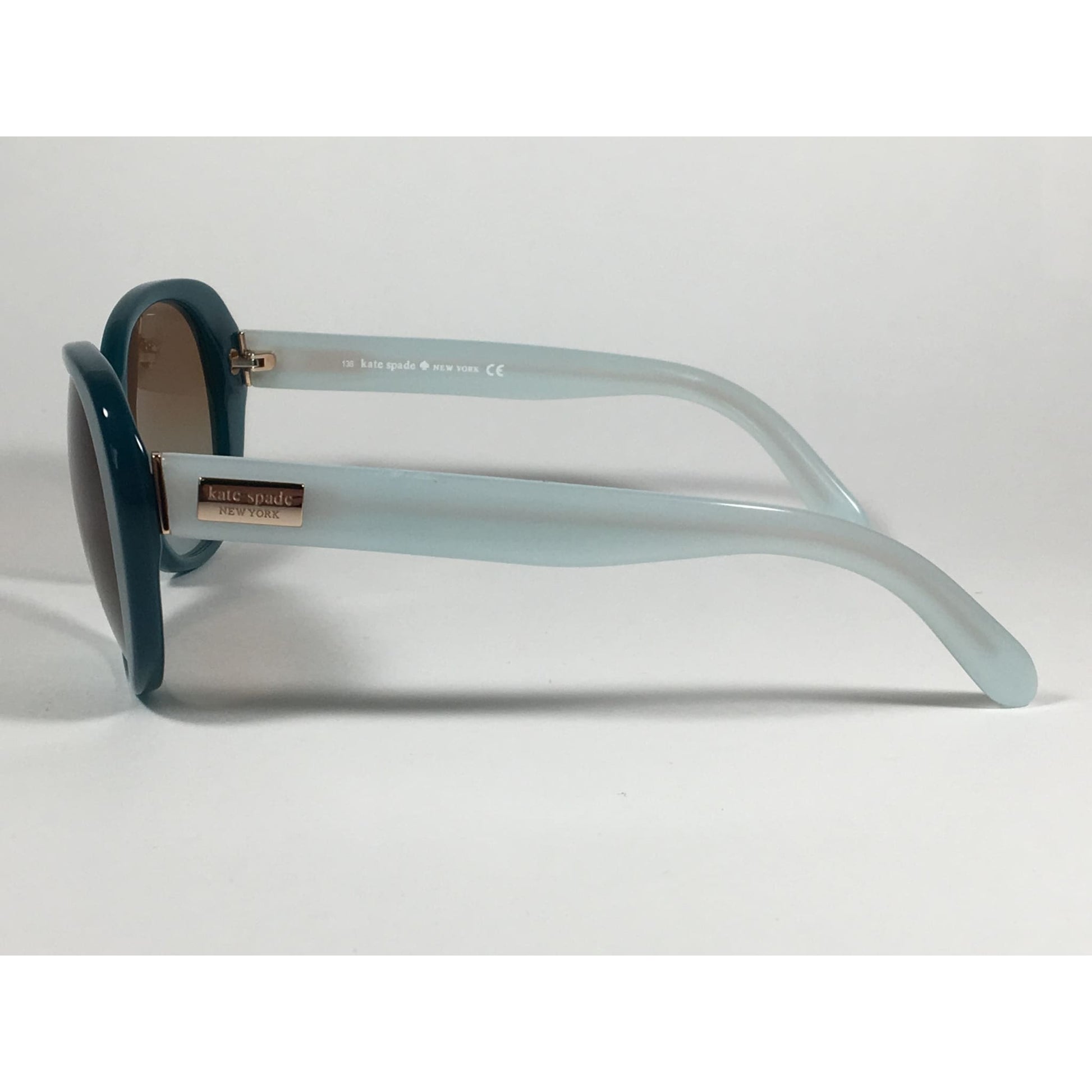 Kate Spade Emery Cat Eye Sunglasses Aqua Sea Glass Brown Gradient Lens Emery/s 0JGW WB - Sunglasses