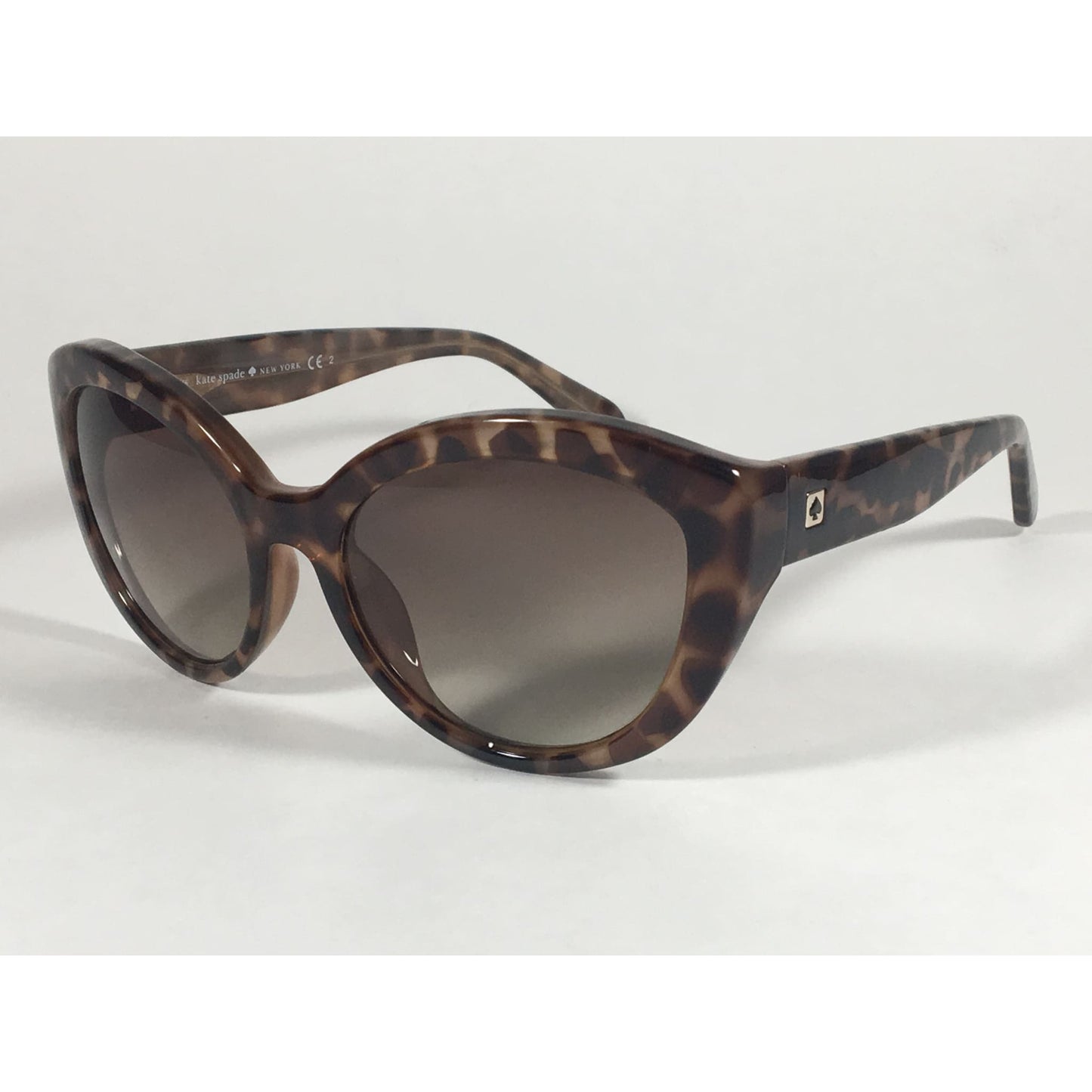 Kate Spade Sherrie Cat Eye Sunglasses Brown Tortoise Frame Brown Gradient Lens 0Fa2 Cc - Sunglasses