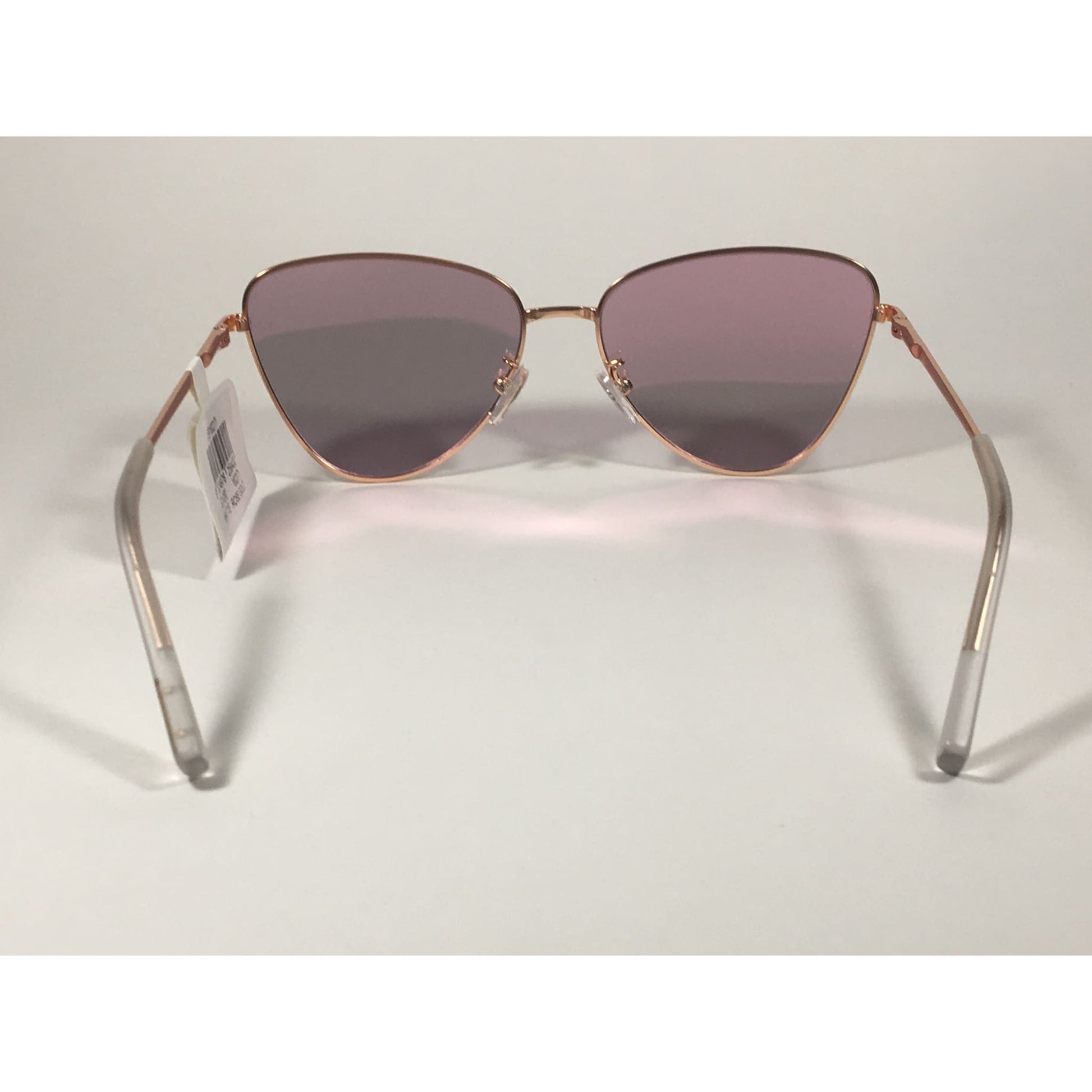 Le Specs Echo Butterfly Cat Sunglasses Matte Rose Gold Frame Pink Mirror Lens LSP1802171 - Sunglasses