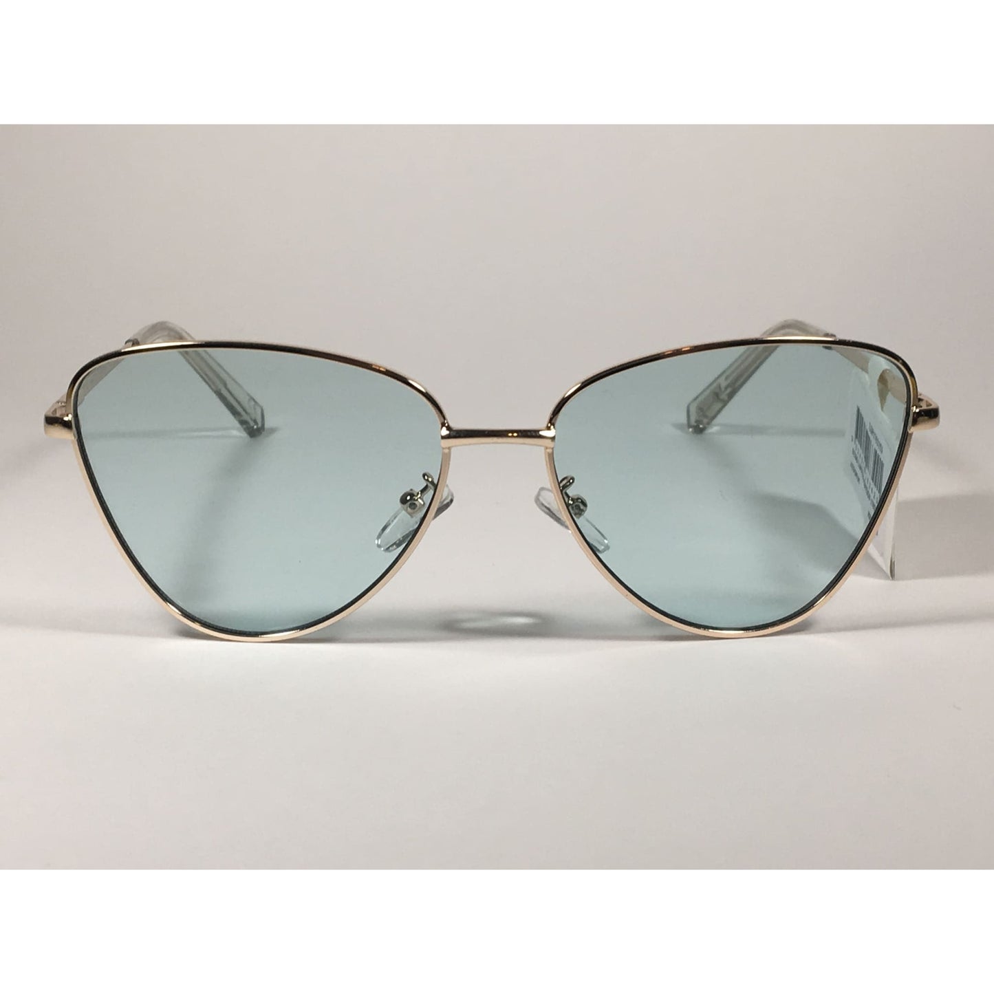 Le Specs Echo Limited Butterfly Cat Sunglasses Gold Frame Mint Blue Green Lens LSP1702153 - Sunglasses