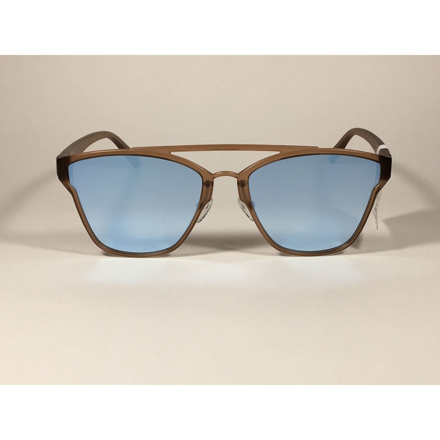 Le Specs Herstory Aviator Sunglasses Matte Ginger Frame Light Blue Mirror Lens LSP1802153 - Sunglasses