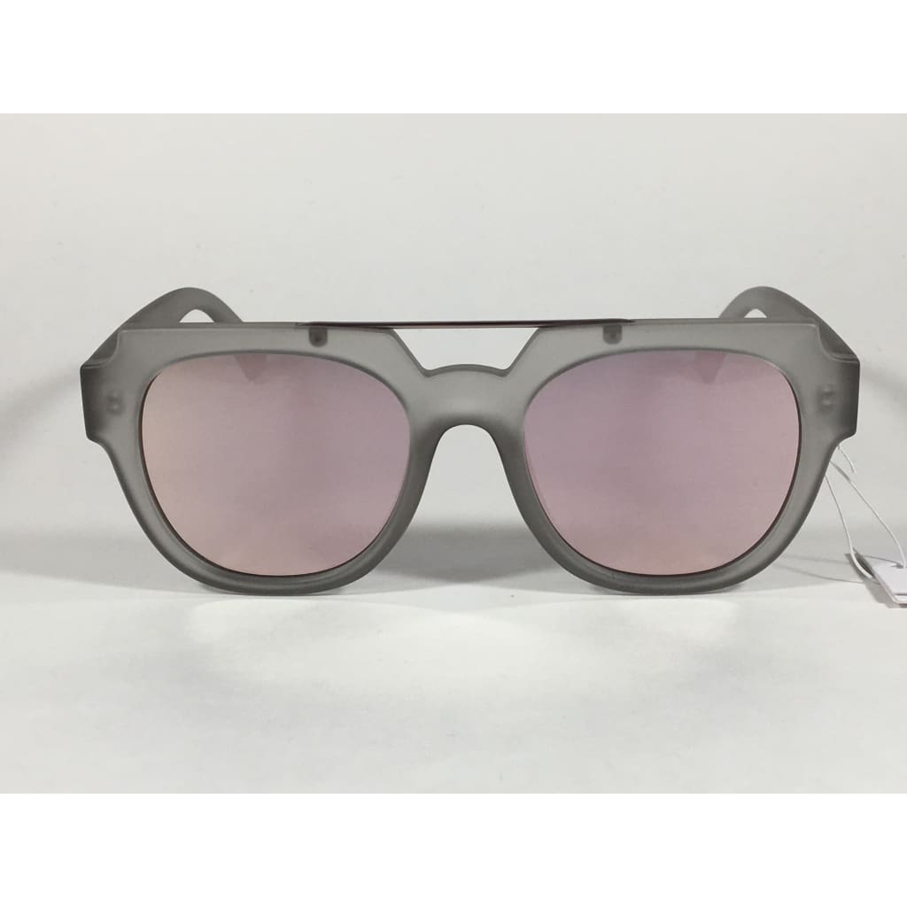 Le Specs La Habana 1702019 Sunglasses Matte Mist Gray Frame Rose Gold Mirror Lens - Sunglasses