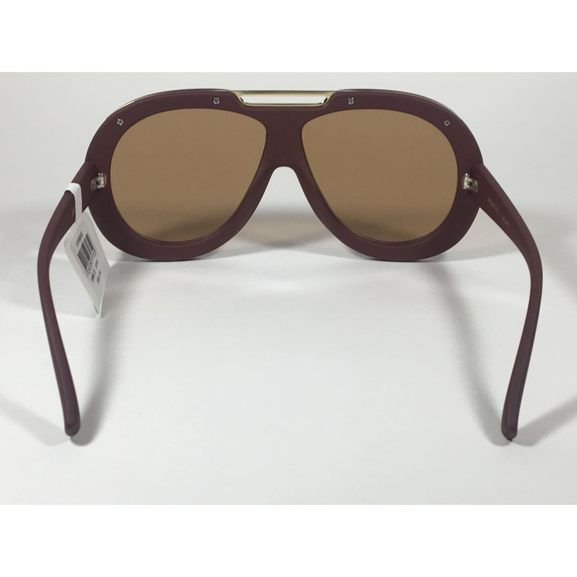 Le Specs LSP1802402 Inferno Large Aviator Pilot Sunglasses Dark Red Wine Shiraz Brown Lens - Sunglasses