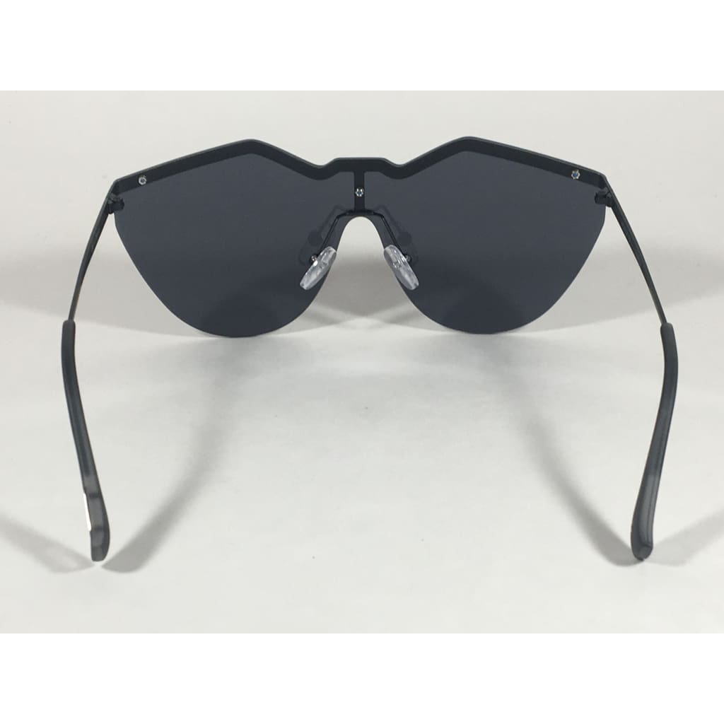 Le Specs Noir De Vie Sunglasses Matte Black Metal Frame Solid Gray Single Lens Lsp1702076 - Sunglasses