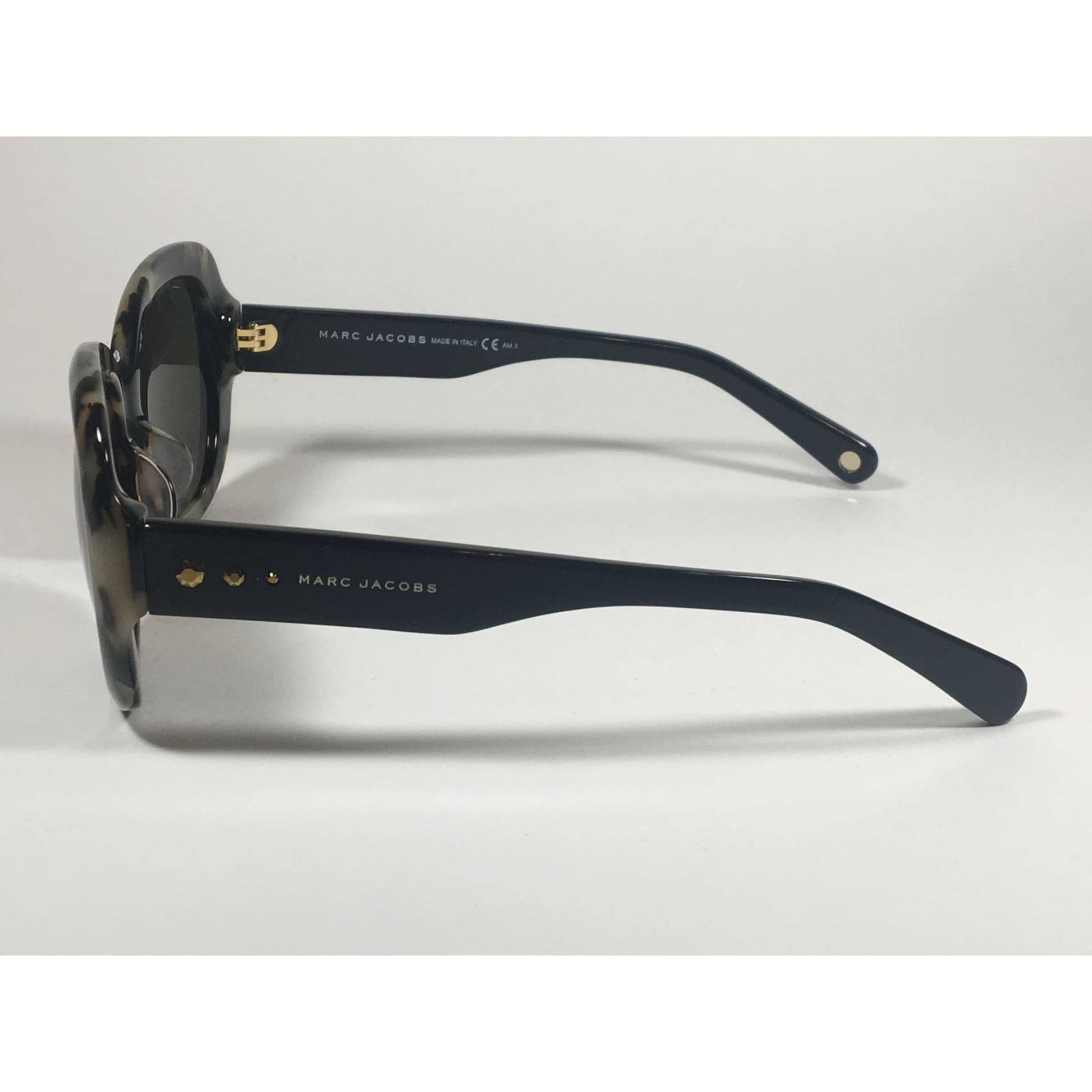 Marc Jacobs Oval MARC 97/F/S MKJ NR Sunglasses Black Light Havana Tortoise Gray Lens - Sunglasses