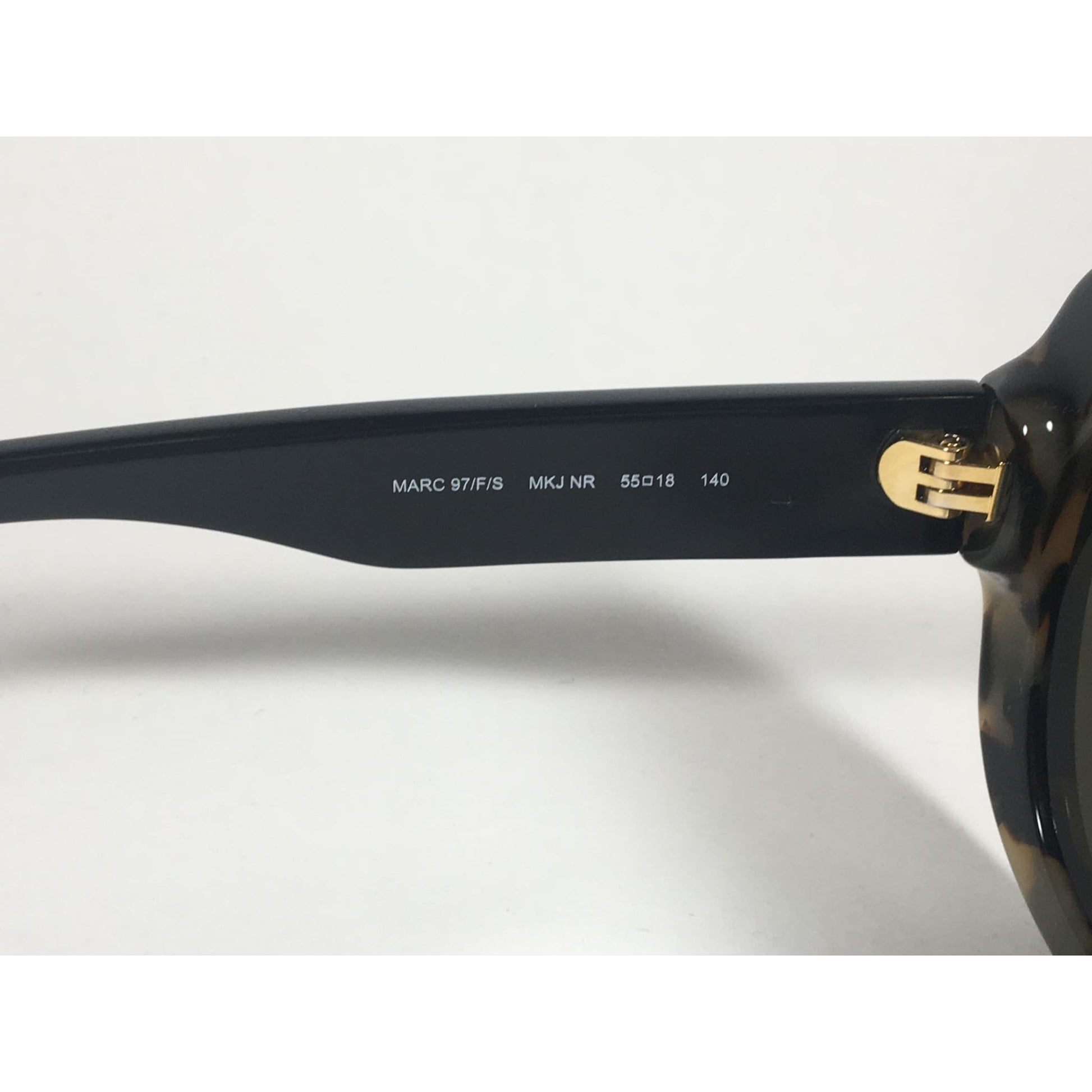 Marc Jacobs Oval MARC 97/F/S MKJ NR Sunglasses Black Light Havana Tortoise Gray Lens - Sunglasses