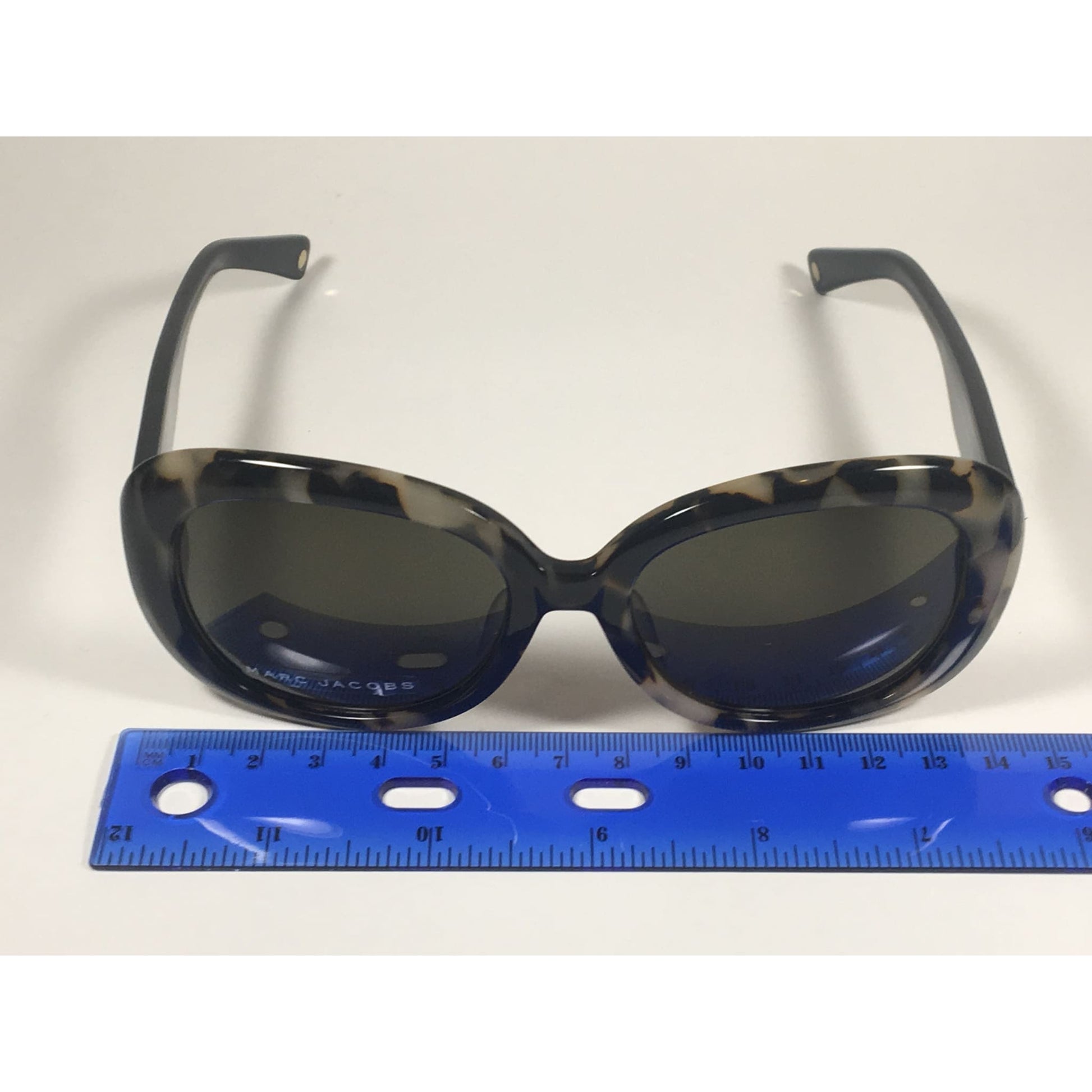 Marc Jacobs Oval MARC 97/F/S MKJ NR Sunglasses Black Light Havana Tortoise Gray Lens - Sunglasses