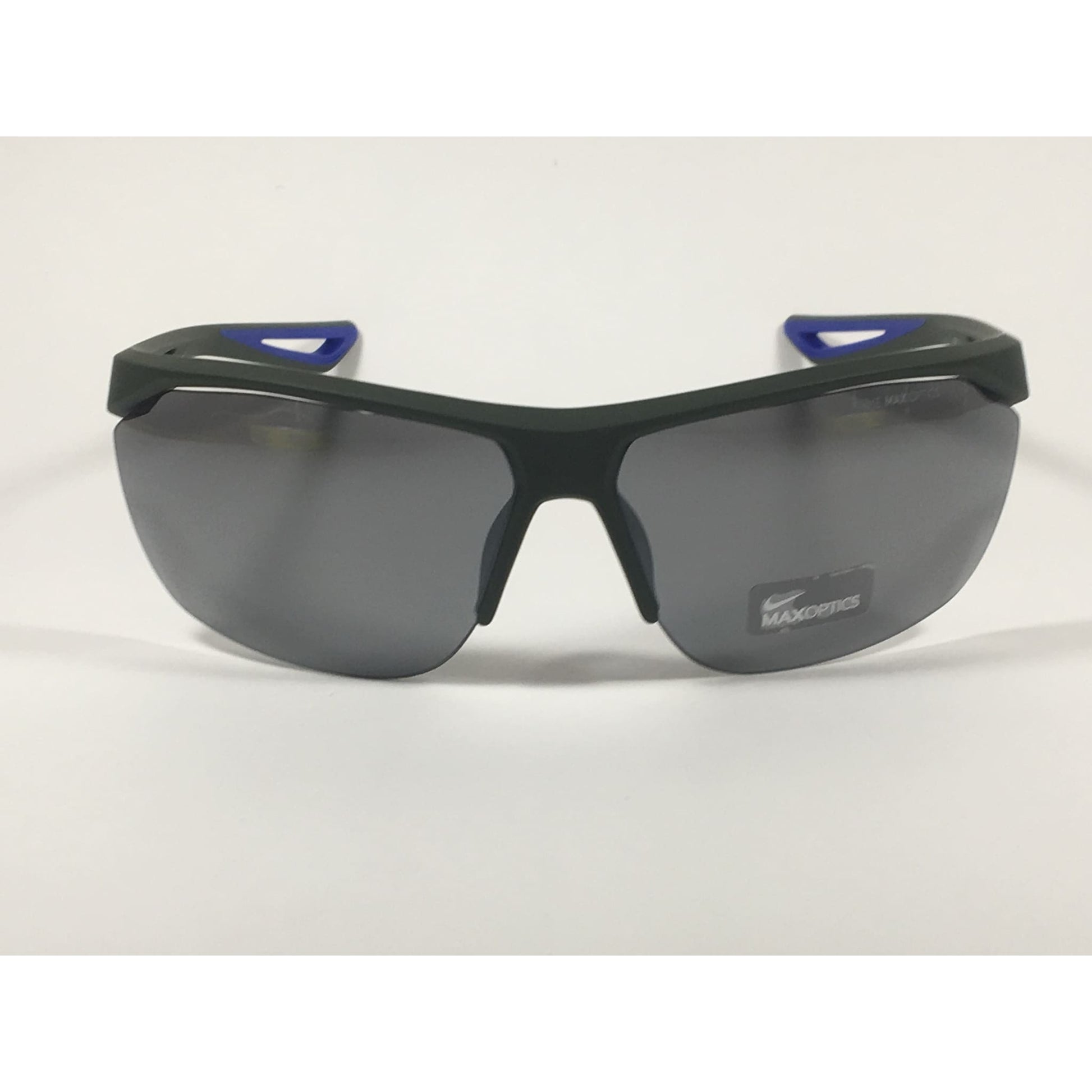 Nike Tailwind Sport Sunglasses EV0915 310 416 Graphite Gray Blue Frame Gray Mirror Lens - Sunglasses