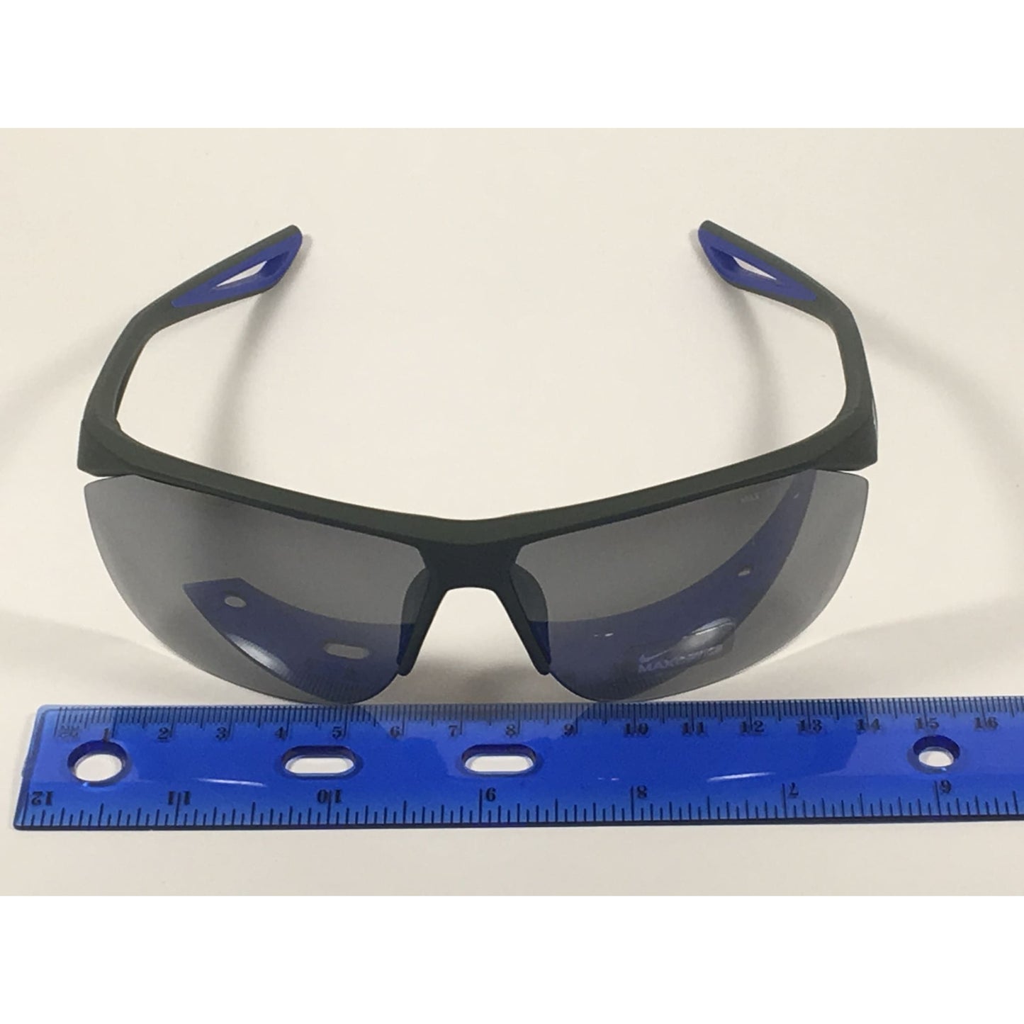 Nike Tailwind Sport Sunglasses EV0915 310 416 Graphite Gray Blue Frame Gray Mirror Lens - Sunglasses