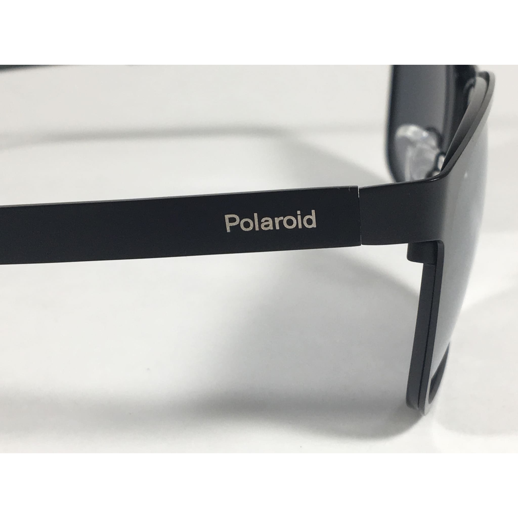 Polaroid Polarized Rectangle Sunglasses Matte Black Steel Frame Gold Gray Mirror Lens PLD2047S TheSunglassFashion