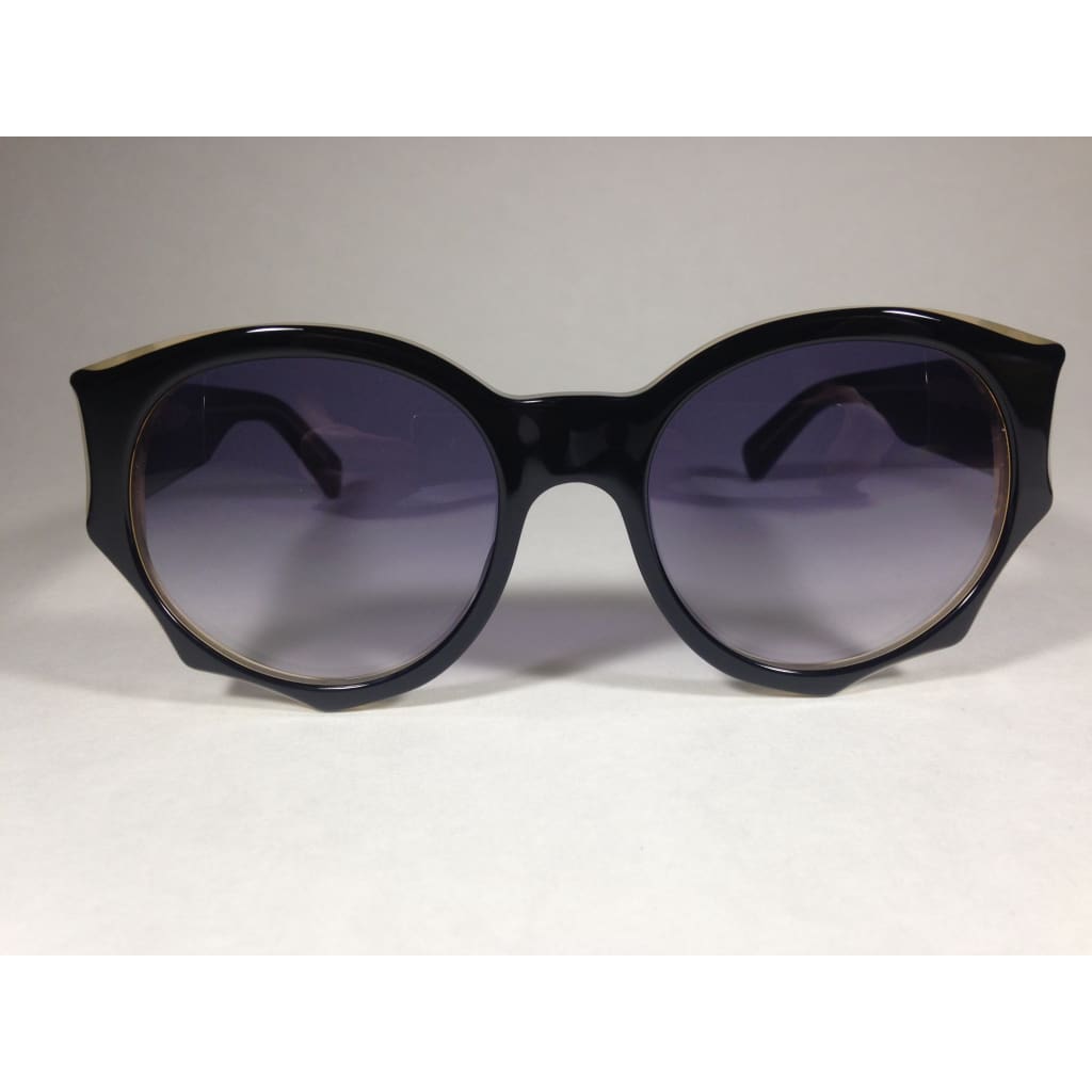 Raen Rotas Black Acorn Sunglasses Round Black Nude Smoke Gray Gradient Rot-082-Gradsmk - Sunglasses