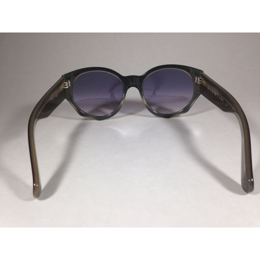 Raen Rotas Black Acorn Sunglasses Round Black Nude Smoke Gray Gradient Rot-082-Gradsmk - Sunglasses