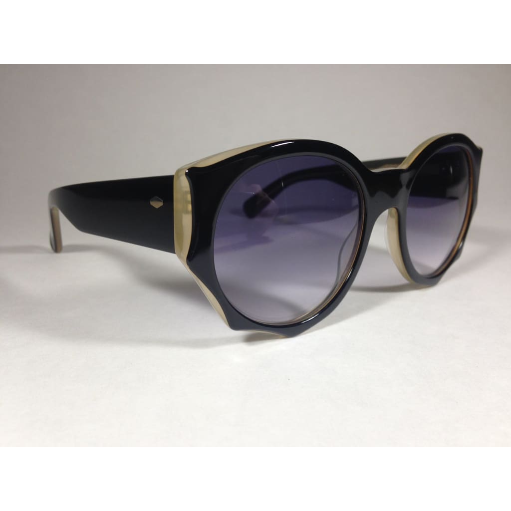 Raen Rotas Black Acorn Sunglasses Round Black Nude Smoke Gray Gradient Rot-082-Gradsmk - Sunglasses