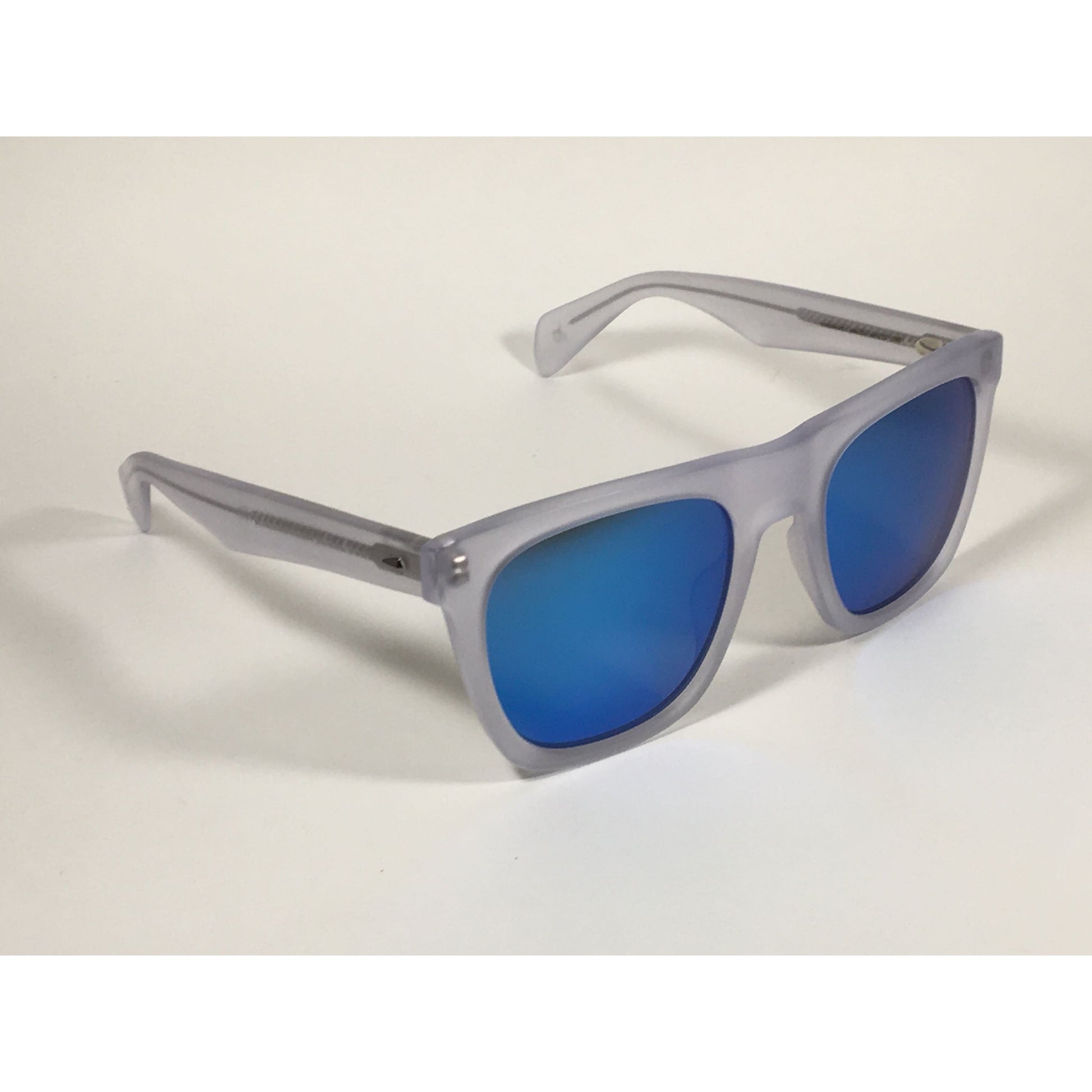 RAG & BONE RNB5002/S 2M4 Z0 Sunglasses Matte Crystal Blue Flash Mirror - Sunglasses