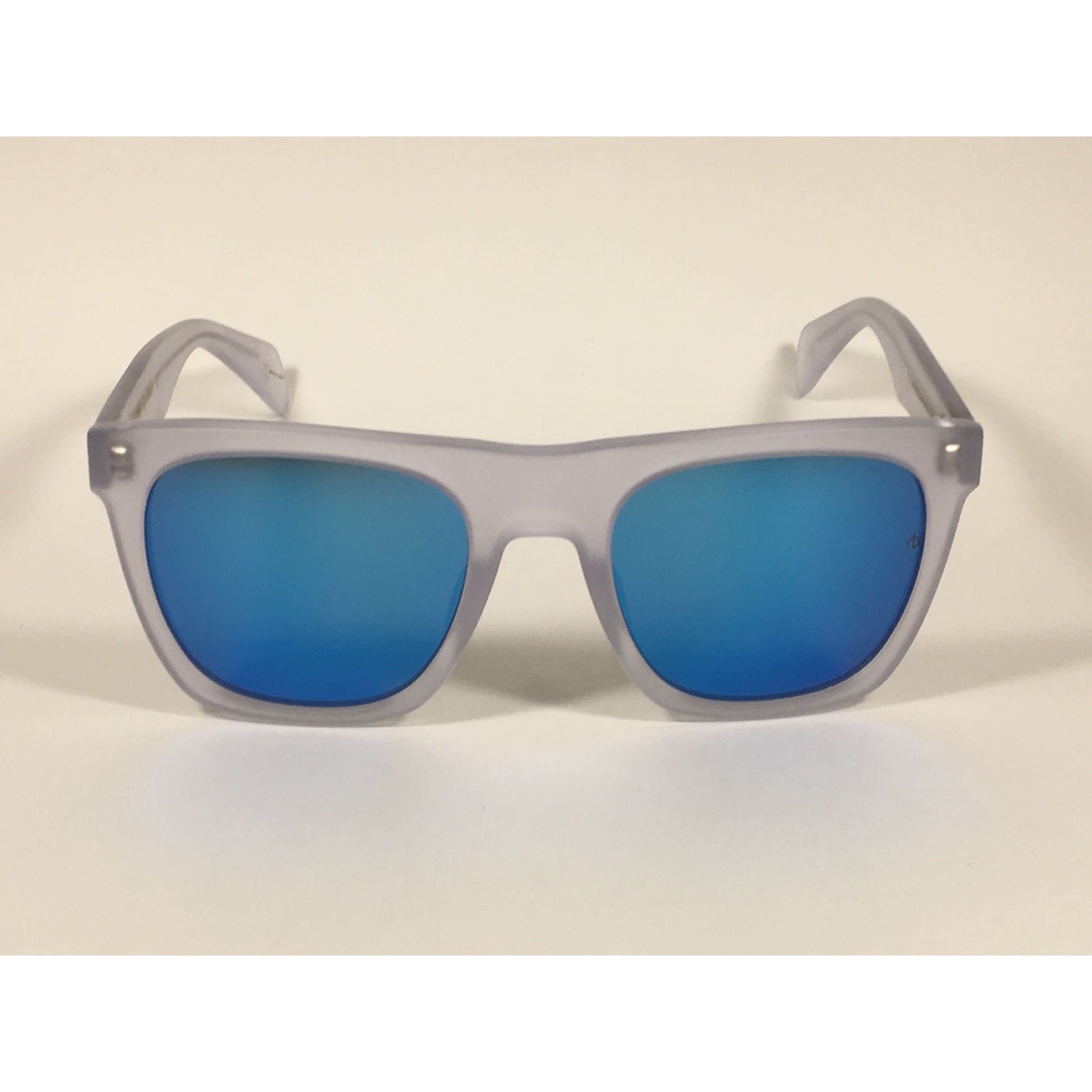 RAG & BONE RNB5002/S 2M4 Z0 Sunglasses Matte Crystal Blue Flash Mirror - Sunglasses