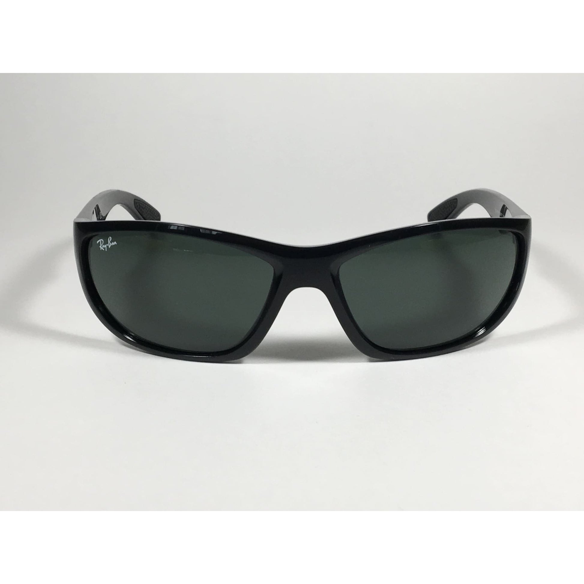 Ray-Ban Active Sport Sunglasses Black Gloss Frame Green Lens RB4188 601/71 - Sunglasses