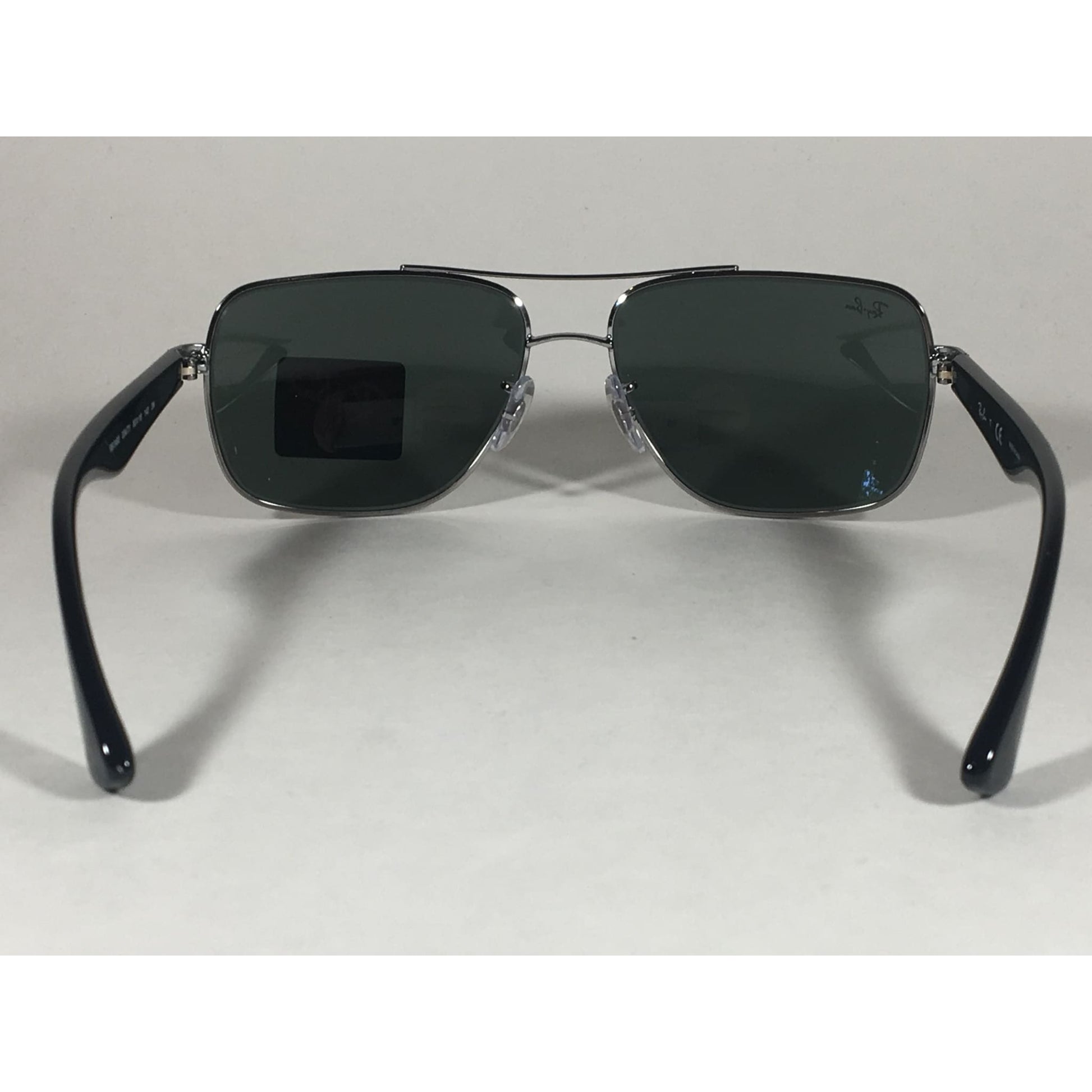 Ray-Ban Navigator Sunglasses Gunmetal Black Frame Green Lens RB3483 004/71 - Sunglasses