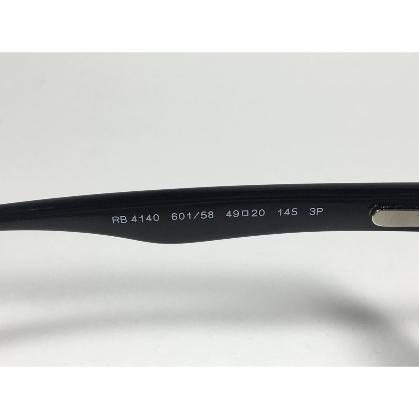 Ray-Ban Polarized Keyhole Wayfarer Sunglasses Black Gloss Frame Green Lens RB4140 601/58 - Sunglasses