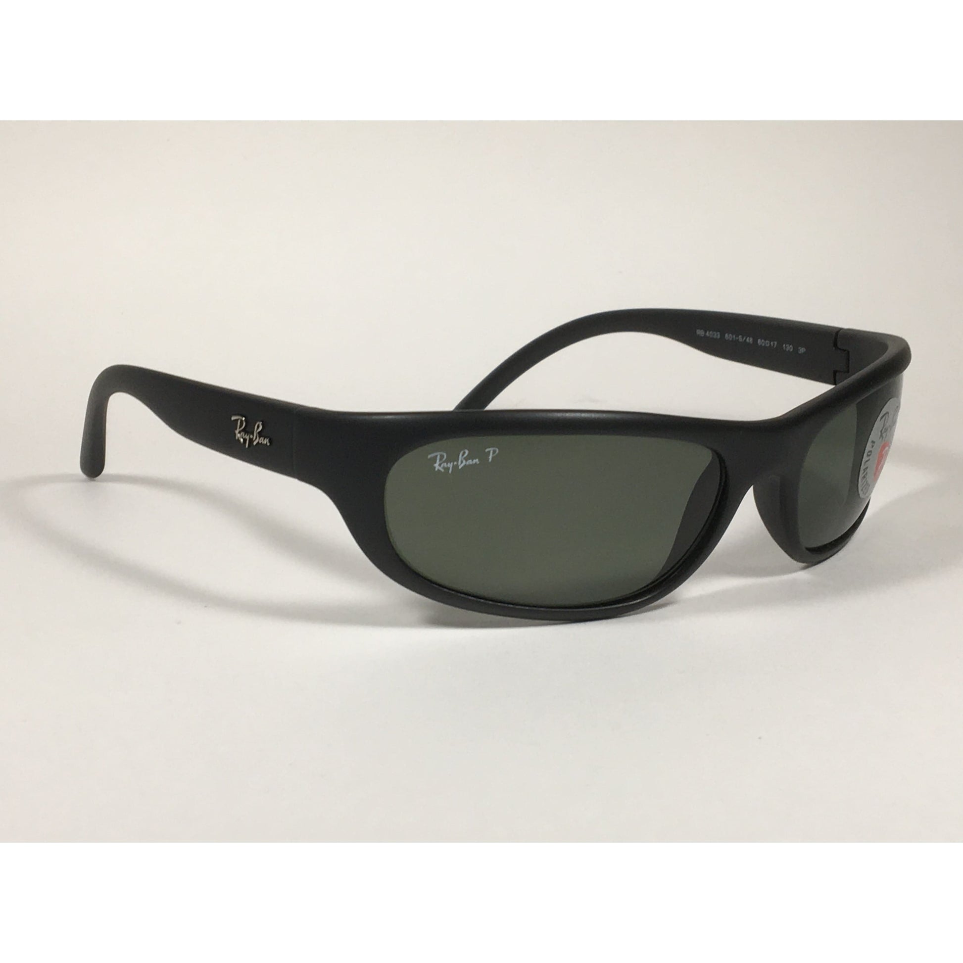 Ray-Ban Predator Polarized Sunglasses Matte Black Green Lens RB4033 601-S/48 - Sunglasses