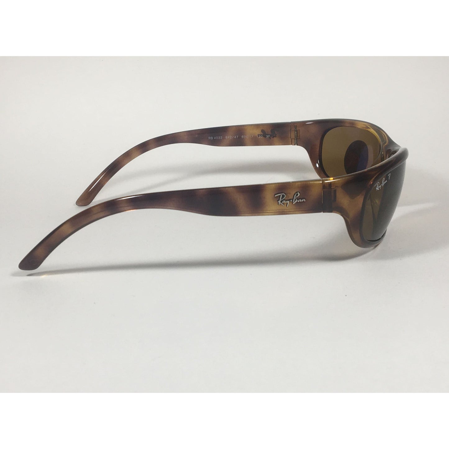 Ray-Ban Predator Polarized Sunglasses RB4033 642/47 Wrap Havana Brown Lens - Sunglasses