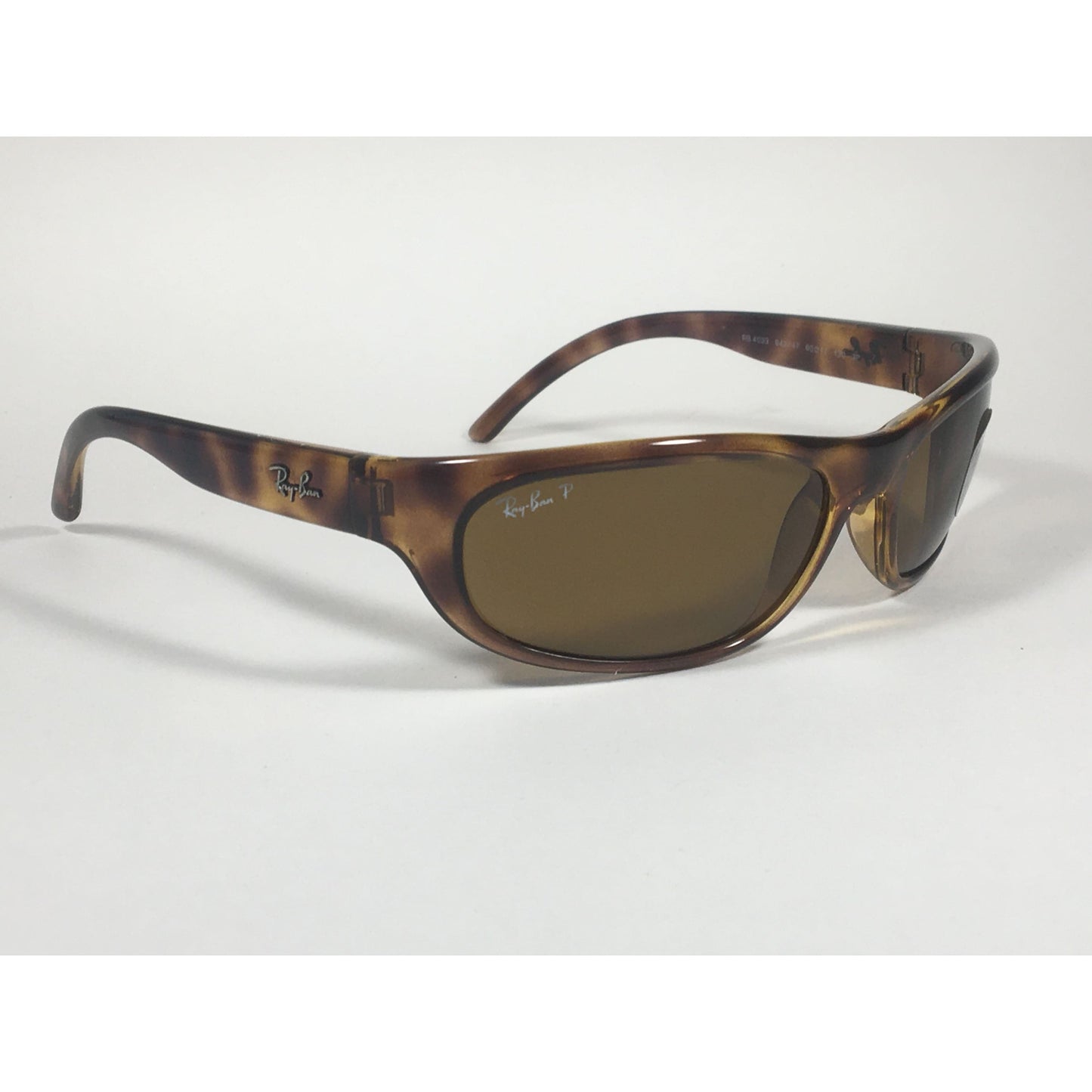 Ray-Ban Predator Polarized Sunglasses RB4033 642/47 Wrap Havana Brown Lens - Sunglasses