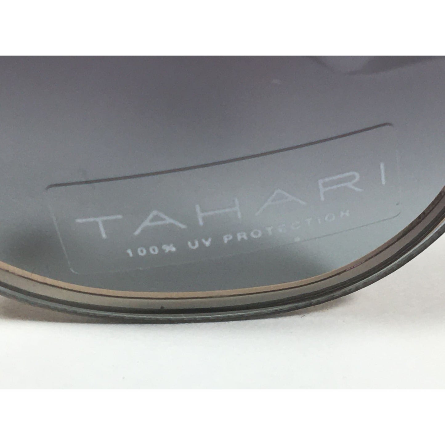 Tahari Rimless Cat Eye Sunglasses Black Gold Green Gray Gradient Lens TH652 GLDOX - Sunglasses