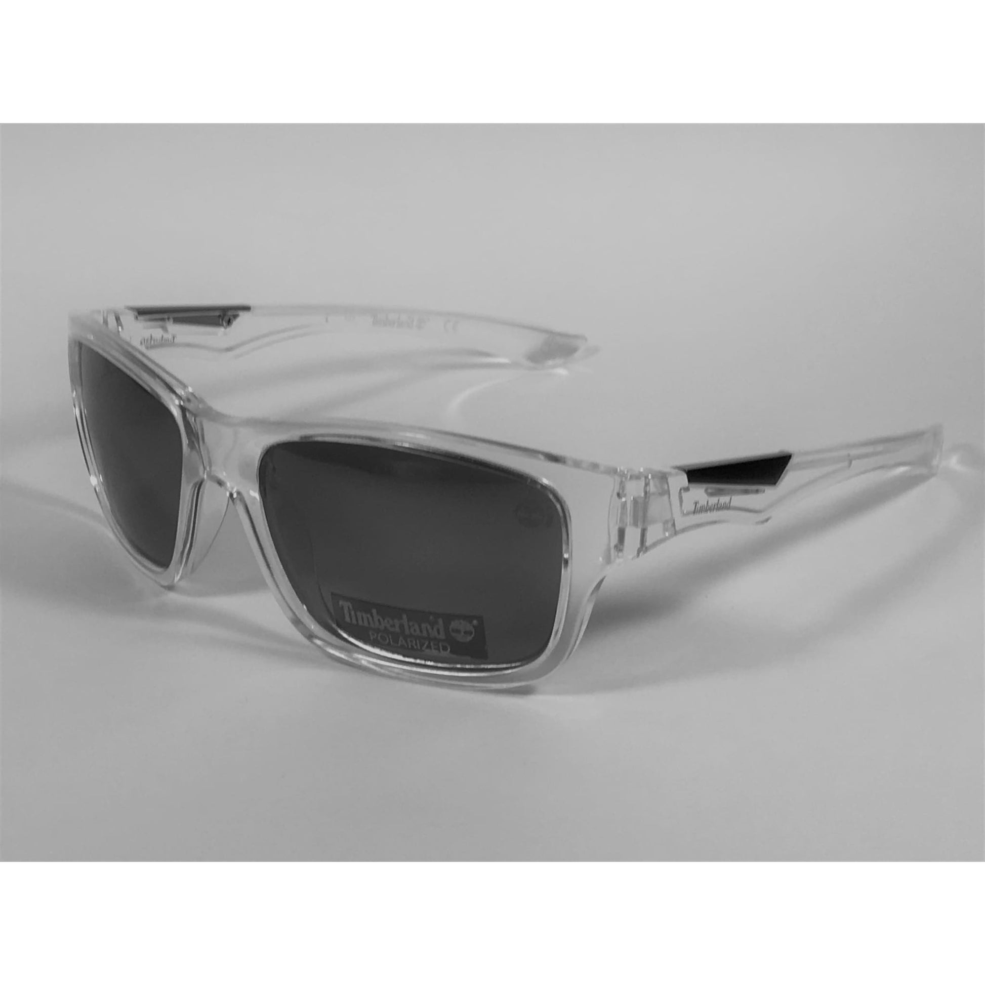 Timberland Polarized Sport Sunglasses Clear Crystal Mirror Lens TB7155 26D - Sunglasses