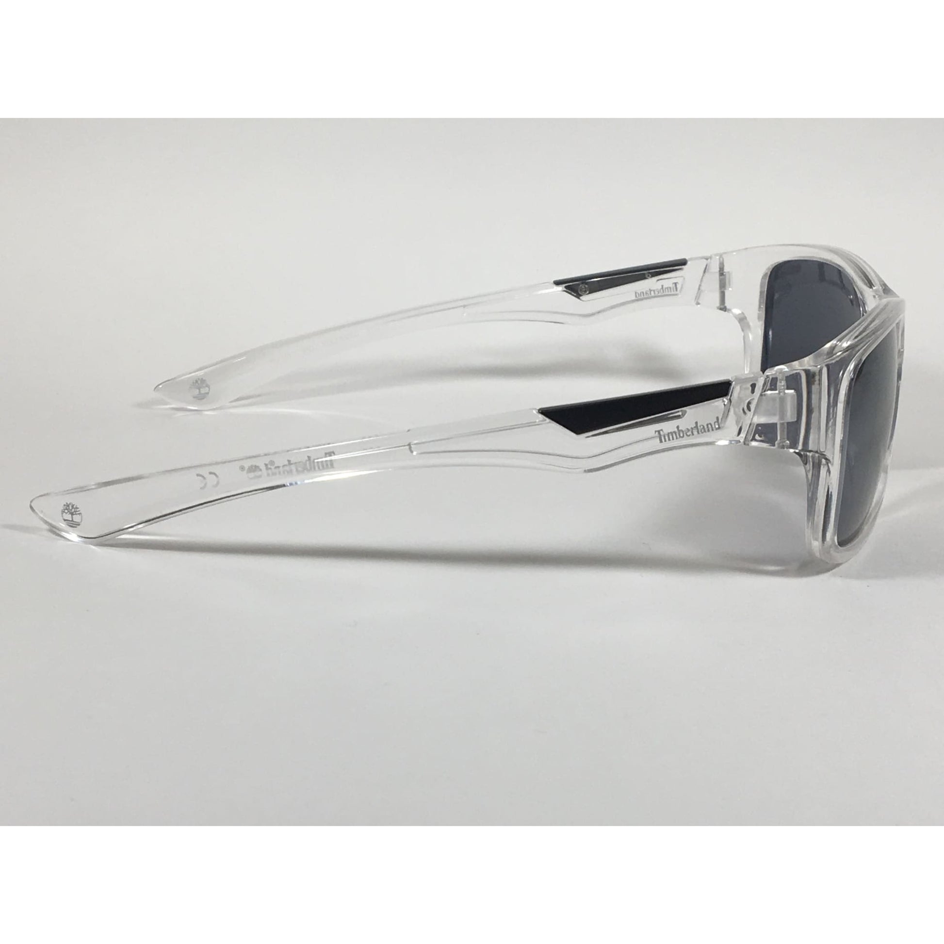 Timberland Polarized Sport Sunglasses Clear Crystal Mirror Lens TB7155 26D - Sunglasses
