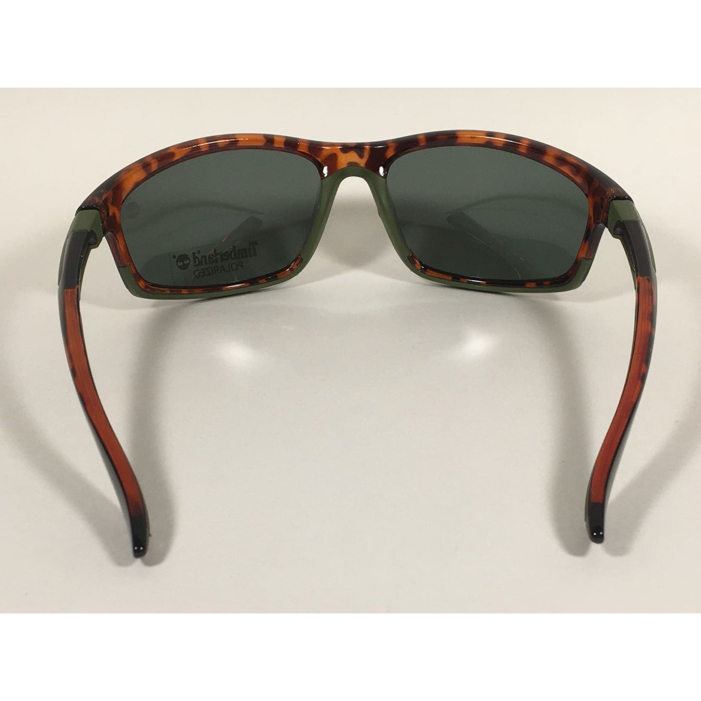 Timberland Polarized Wrap Sunglasses Brown Tortoise Green Lens TB7149 52R - Sunglasses