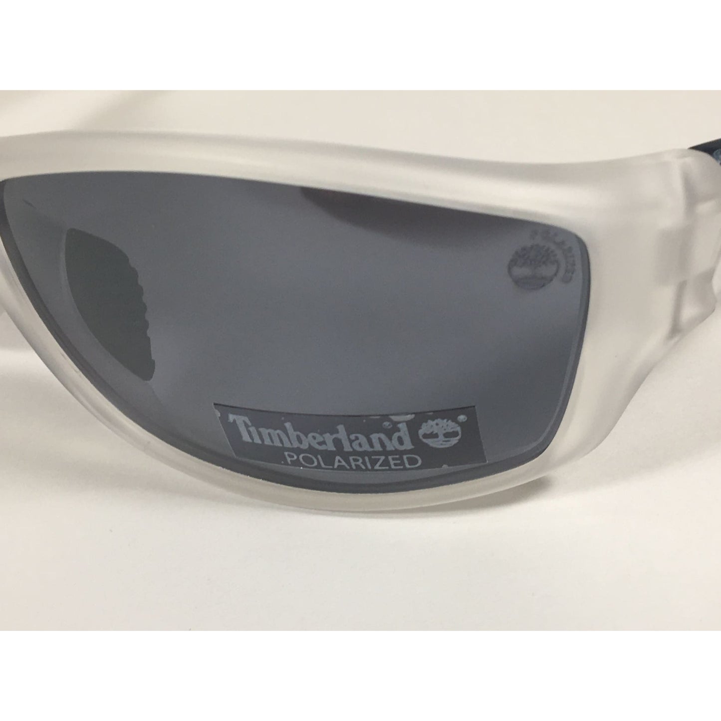 Timberland Polarized Wrap Sunglasses Smoke Crystal Gray Lens TB7150 26D - Sunglasses