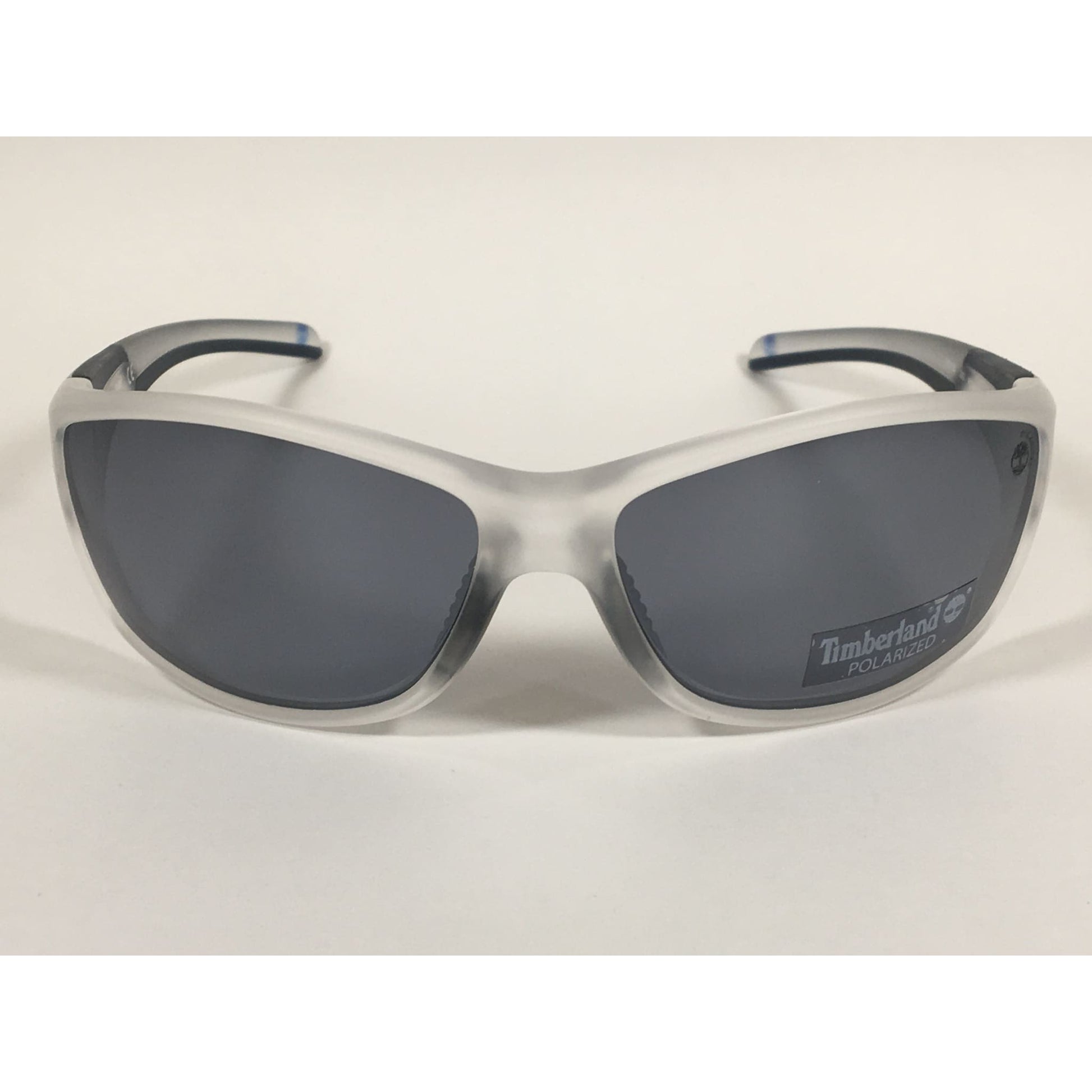 Timberland Polarized Wrap Sunglasses Smoke Crystal Gray Lens TB7150 26D - Sunglasses