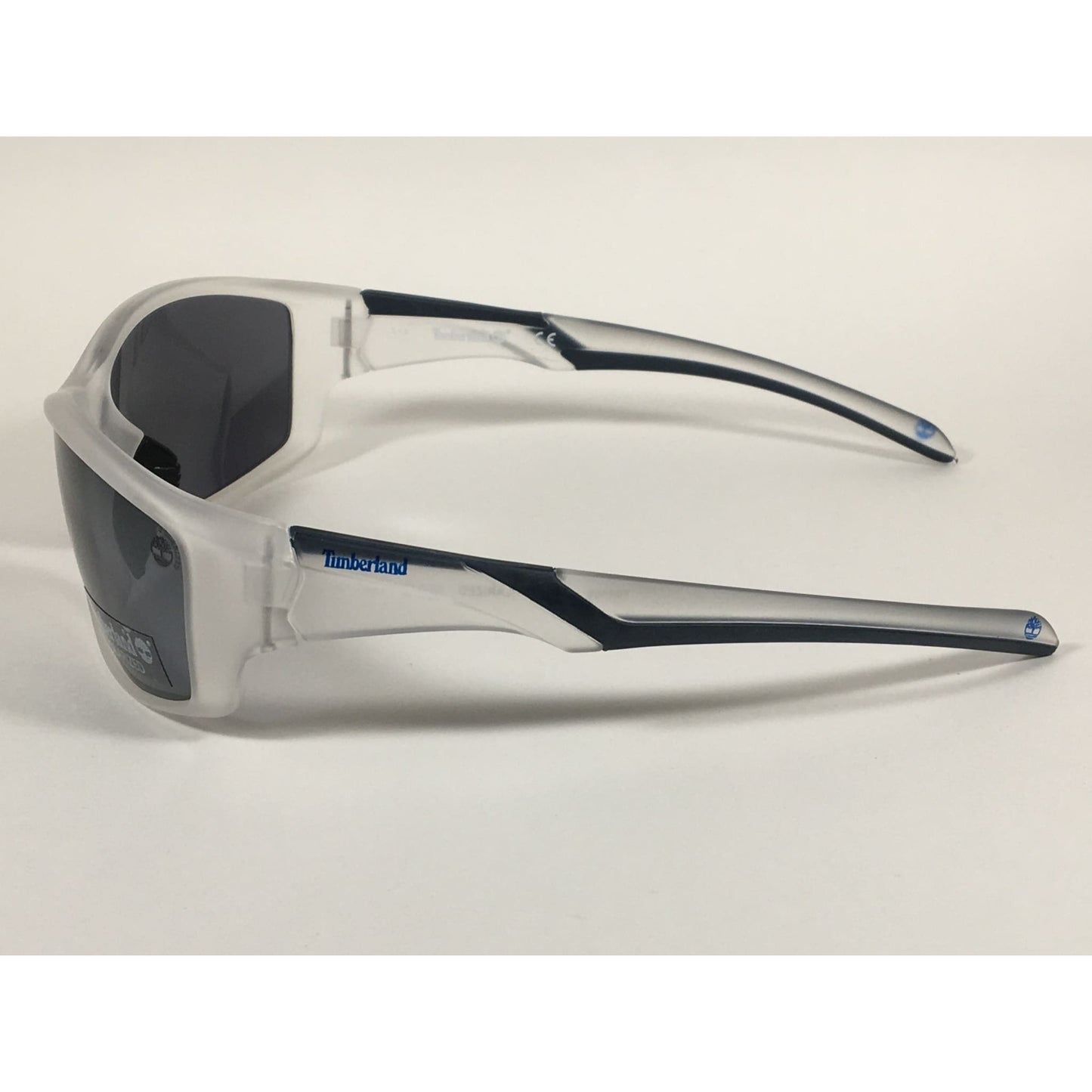 Timberland Polarized Wrap Sunglasses Smoke Crystal Gray Lens TB7150 26D - Sunglasses