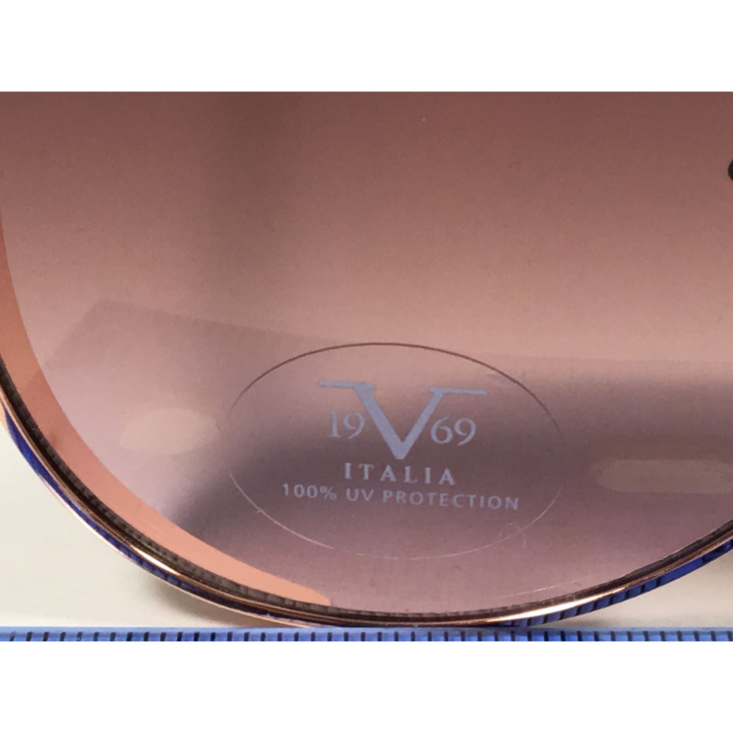 Versace 19V69 Italia Mona Aviator Pilot Sunglasses Rose Gold Metal Brown Rose Gradient Lens - Sunglasses