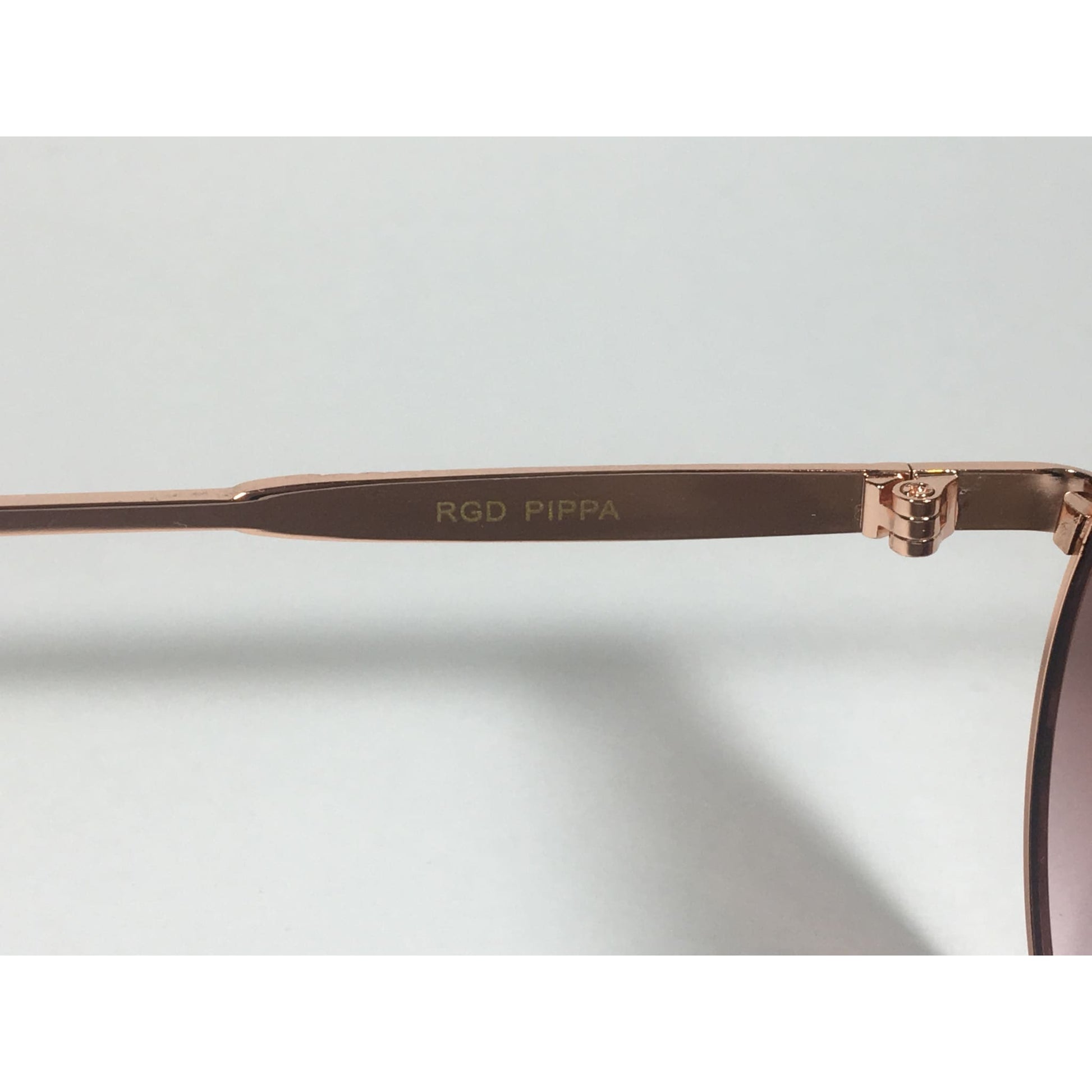 Versace 19V69 Italia RGD PIPPA Aviator Pilot Sunglasses Rose Gold Metal Brown Gradient Lens - Sunglasses